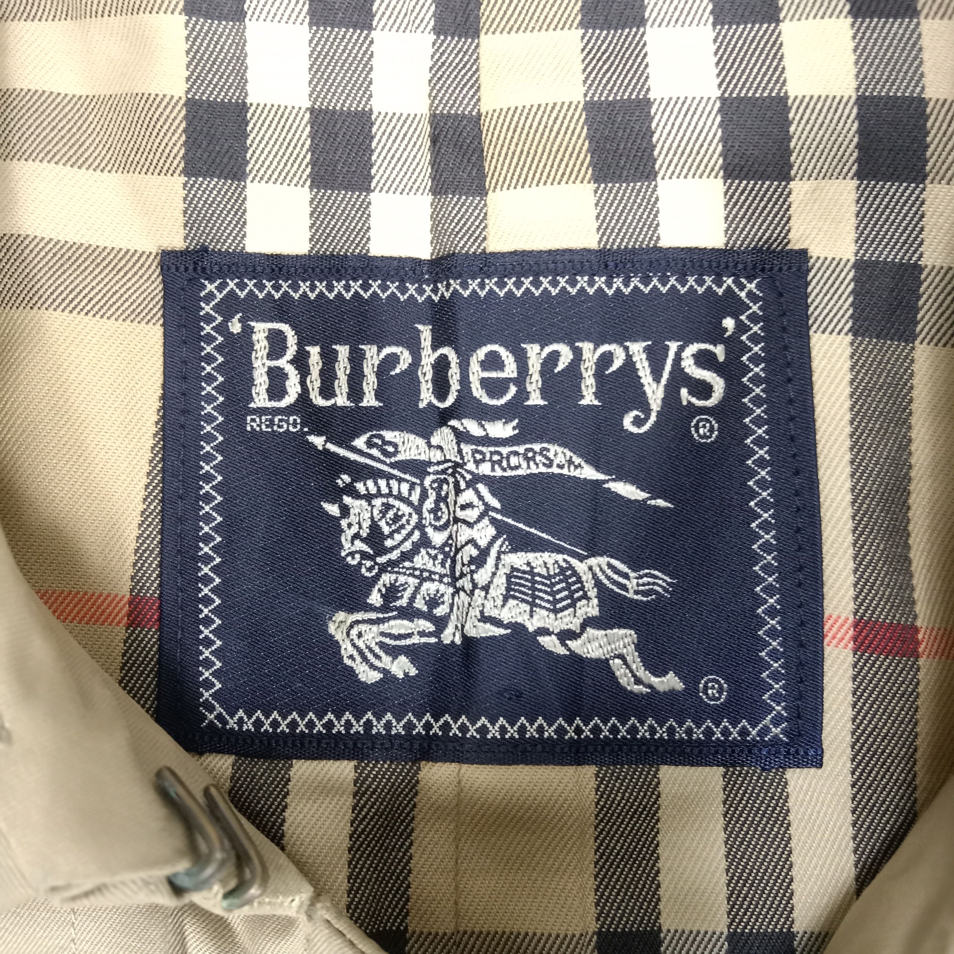 Burberry × Vintage Burberry Nova Check Rare Design Trench Coat Jacket Size US M / EU 48-50 / 2 - 4 Thumbnail