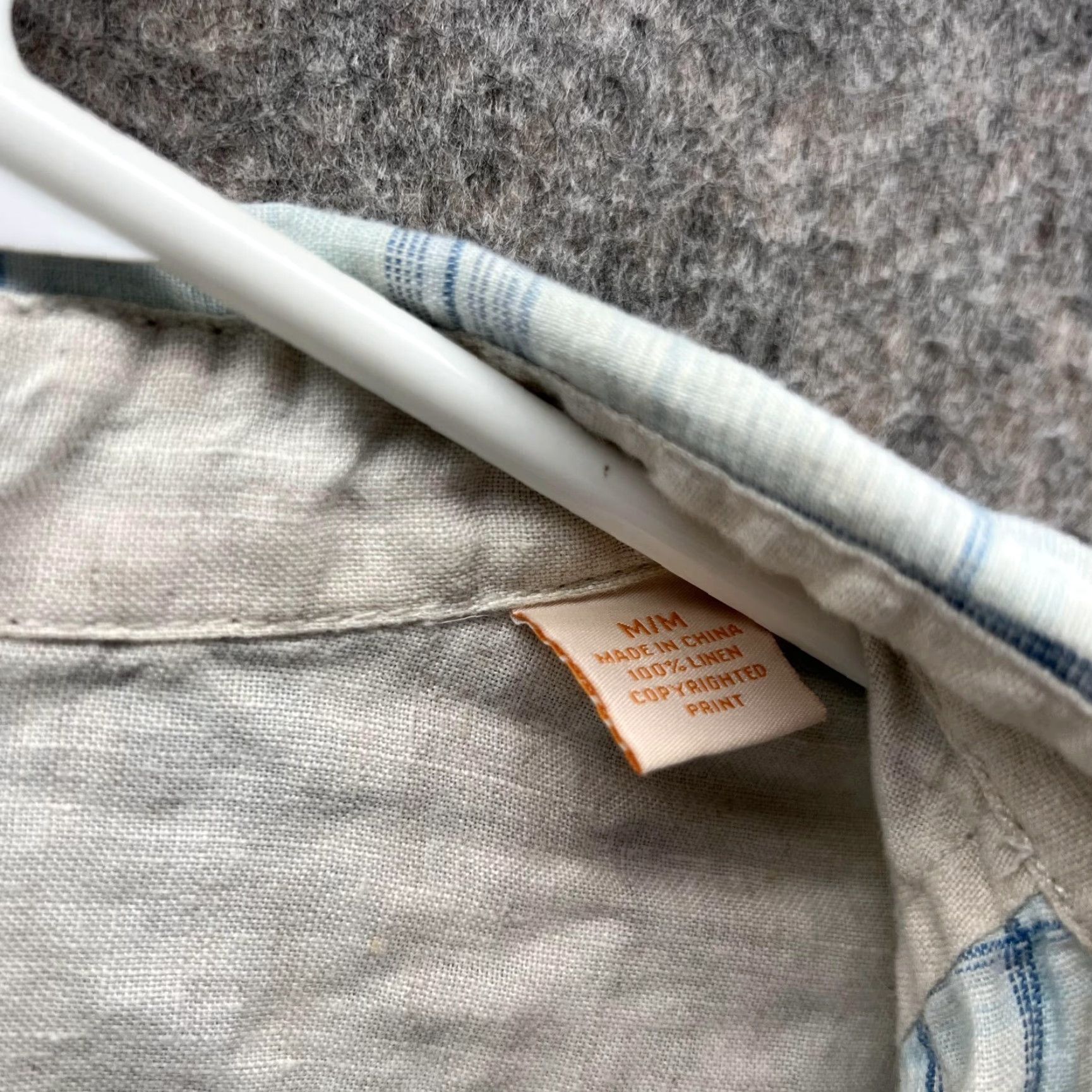Tommy Bahama Tommy Bahama Shirt Men Medium Adult Blue Linen Relax Casual Button Down Plaid Size US M / EU 48-50 / 2 - 6 Thumbnail