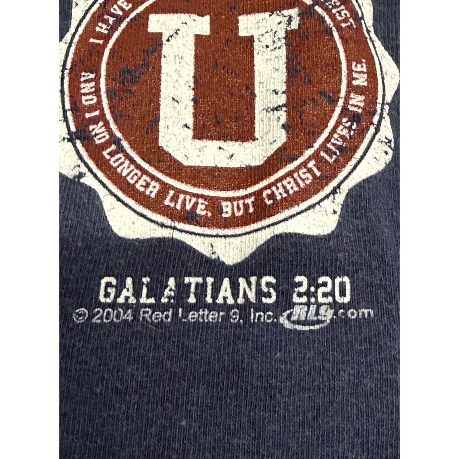 Gildan VINTAGE Jesus Died For You Galatians 2:20 T-Shirt Mens Sz L Blue 90s Parody Tee Shirt Gildan Softee Size US L / EU 52-54 / 3 - 4 Thumbnail