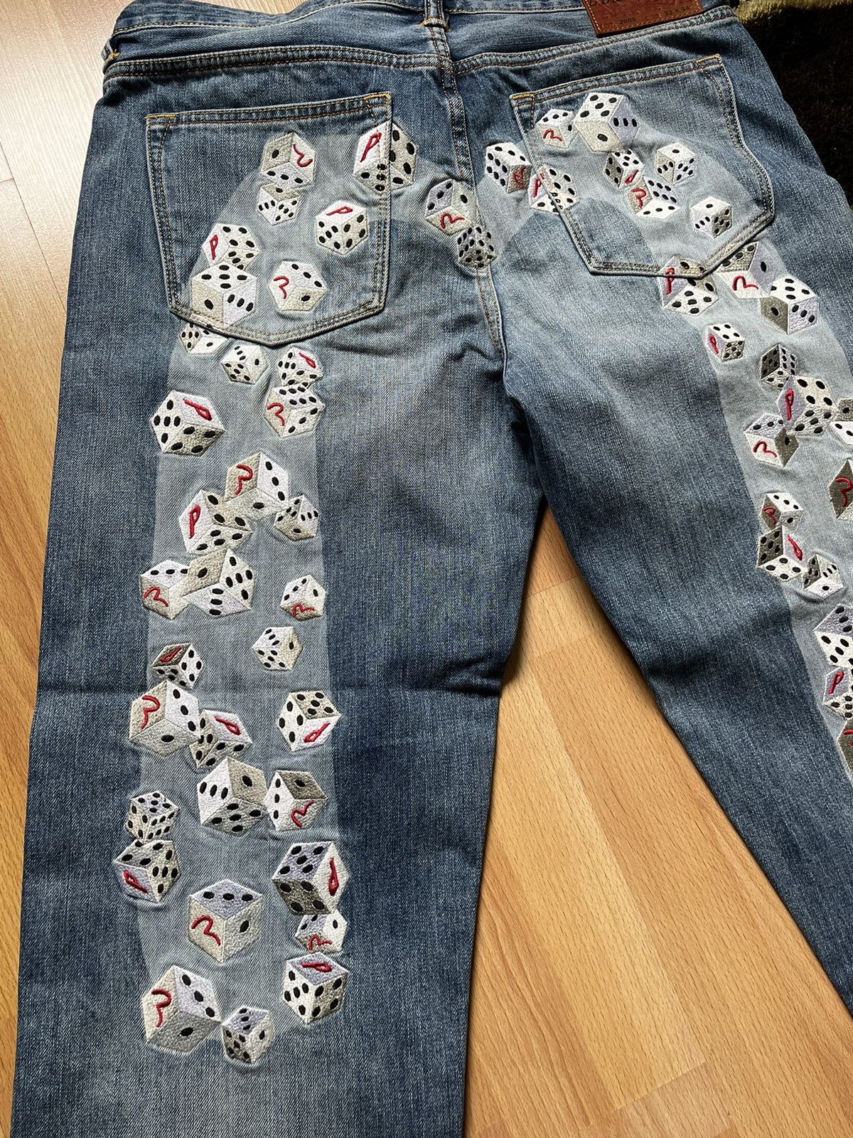 Palace Palace Evisu Dice Logo Jeans | Grailed