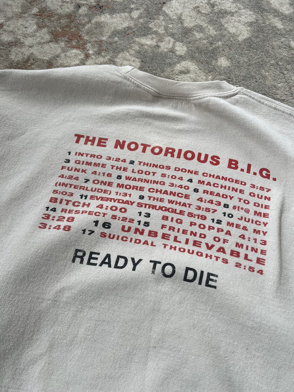 Rap Tees Notorious B.I.G. Ready To Die Sweatshirt Size US M / EU 48-50 / 2 - 5 Thumbnail