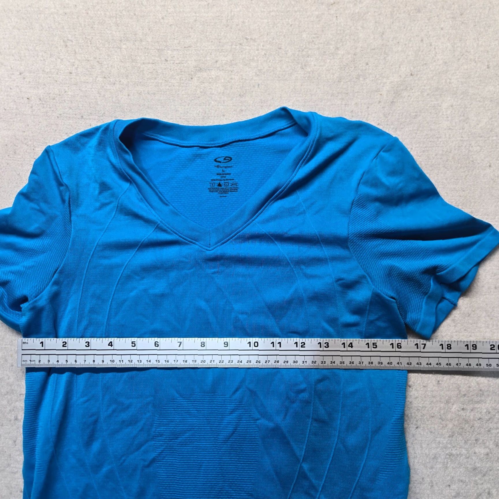 Champion Champion C9 Solid Blue Lightweight Athletic Workout T-Shirt Adult Women S Small Size S / US 4 / IT 40 - 4 Thumbnail