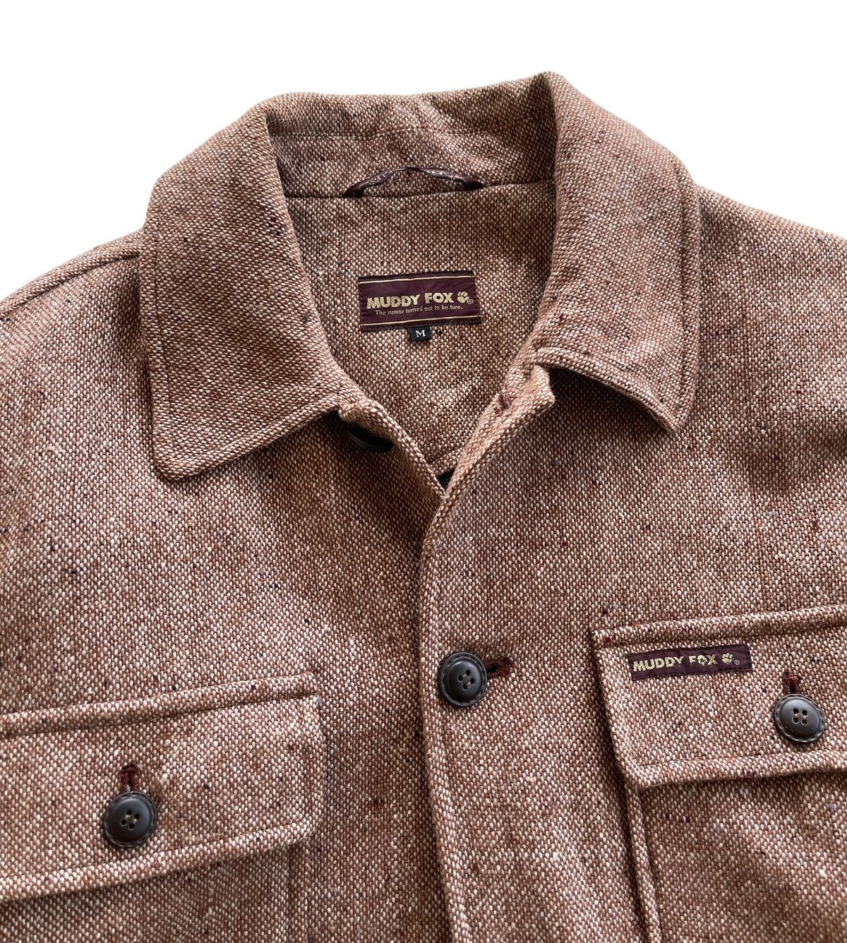 Japanese Brand Vintage Muddy Fox Wool Quilted Oversize Jacket Size US M / EU 48-50 / 2 - 5 Thumbnail