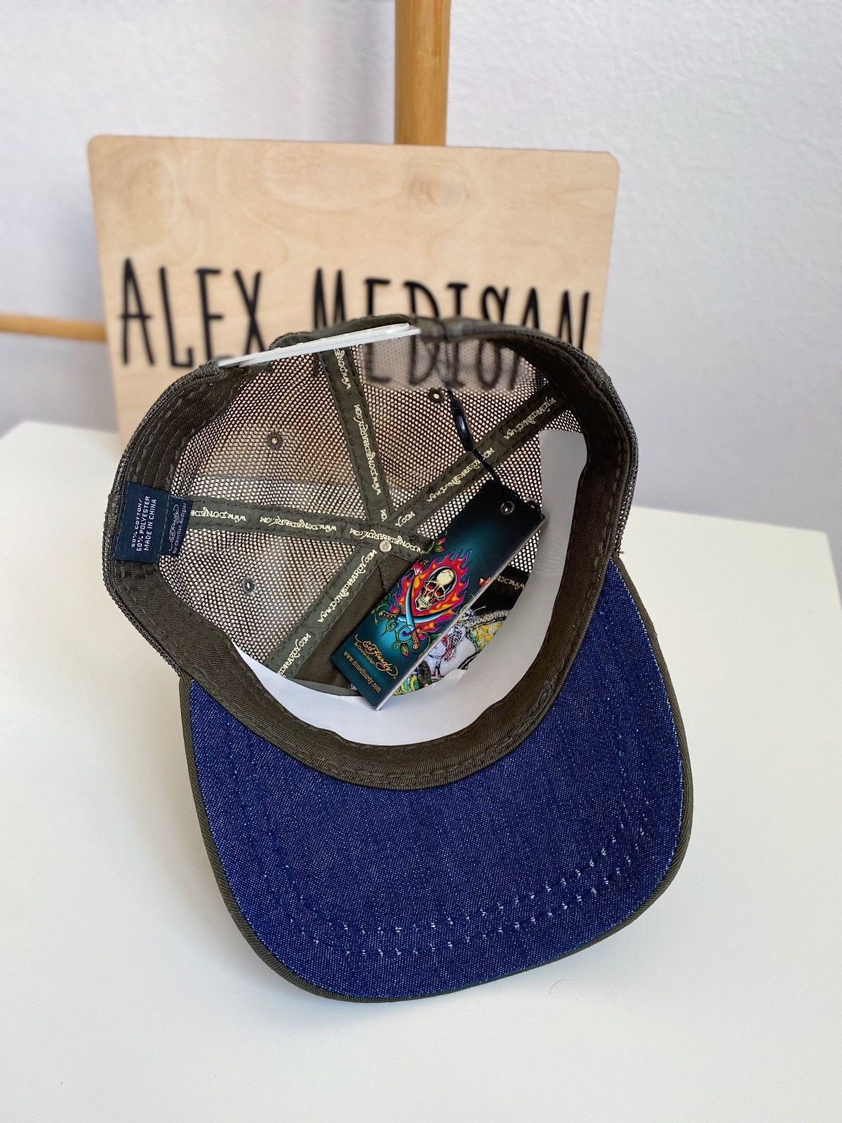 Ed Hardy Ed Hardy Cristian Audigier Cobra flower cap Size ONE SIZE - 8 Thumbnail