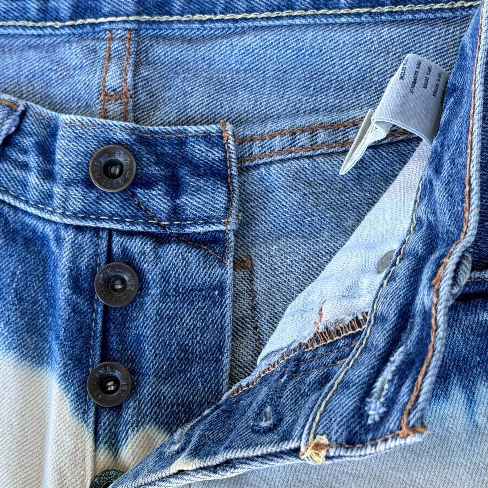 Designer Vtg Abercrombie Kids Sz 12 Dip Dyed Cut Off Button Shorts Size US 26 / EU 42 - 2 Thumbnail