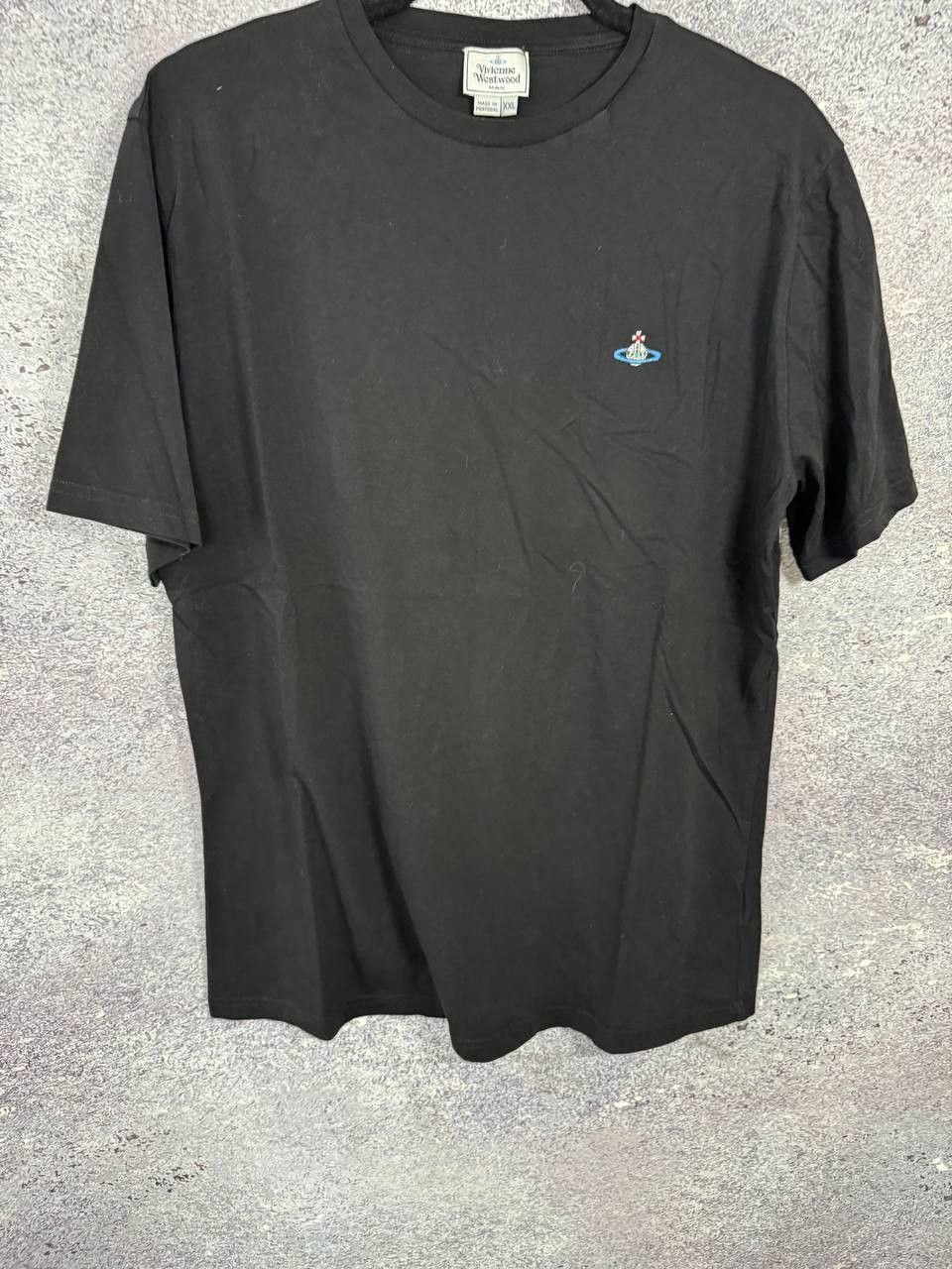 Vivienne Westwood Vivienne Westwood Orbital Embroidered Black Tee 2XL Size US XXL / EU 58 / 5 - 5 Thumbnail