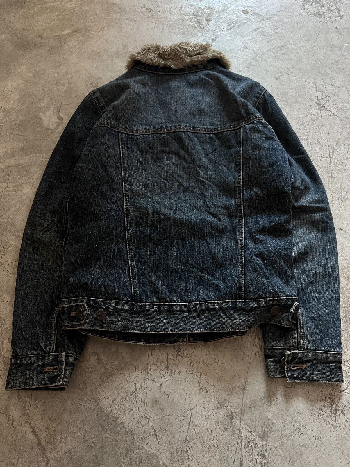 Vintage Ifsixwasnine LGB Styles 2 Pocket Gap Denim Fur Jacket Size US S / EU 44-46 / 1 - 8 Thumbnail