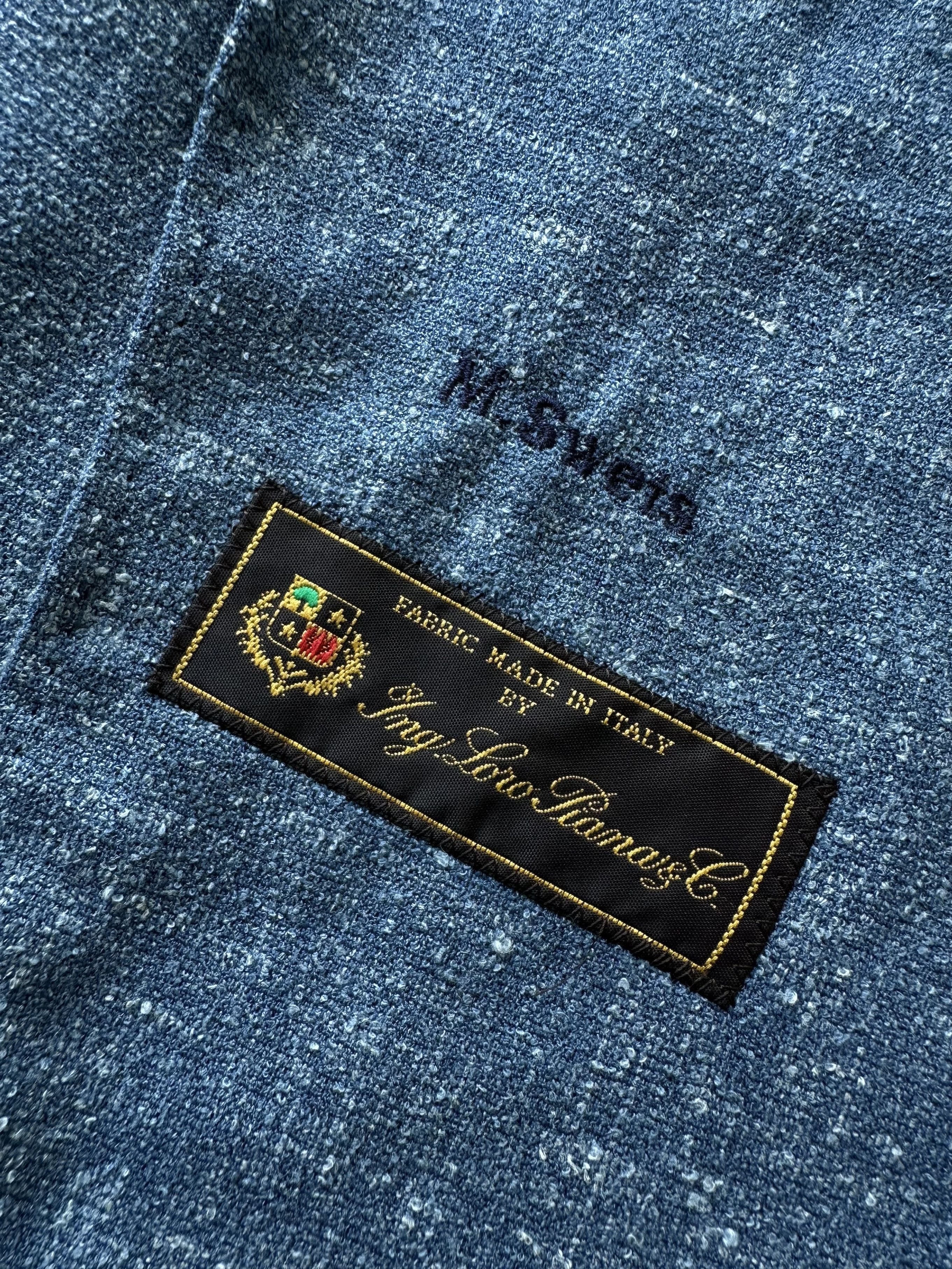 Loro Piana Zano x Loro Piana blue melange blazer Size 48R - 2 Thumbnail