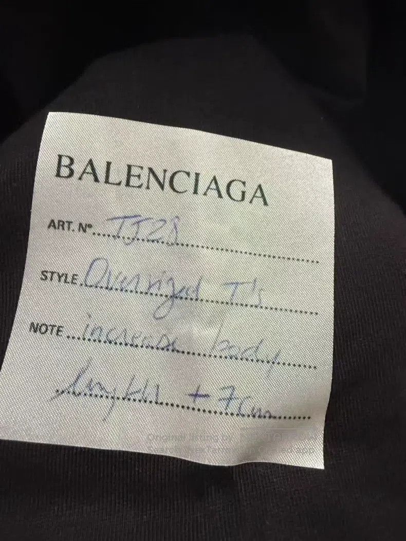 Balenciaga Balenciaga Black sticky note signature short-sleeve Size US S / EU 44-46 / 1 - 3 Thumbnail