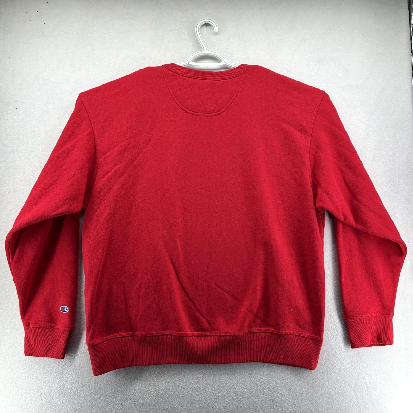 Champion Champion Sweatshirt Mens XL Red Fleece Crewneck Pullover Embroidered Logo Top All Seasons Size US XL / EU 56 / 4 - 5 Thumbnail
