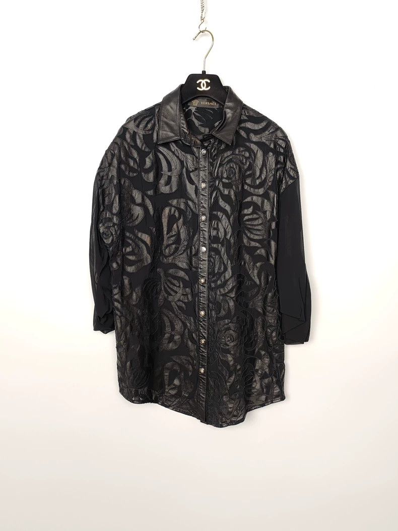Versace Versace Patchwork silk jacquard shirt Size XL / US 12-14 / IT 48-50 - 1 Thumbnail