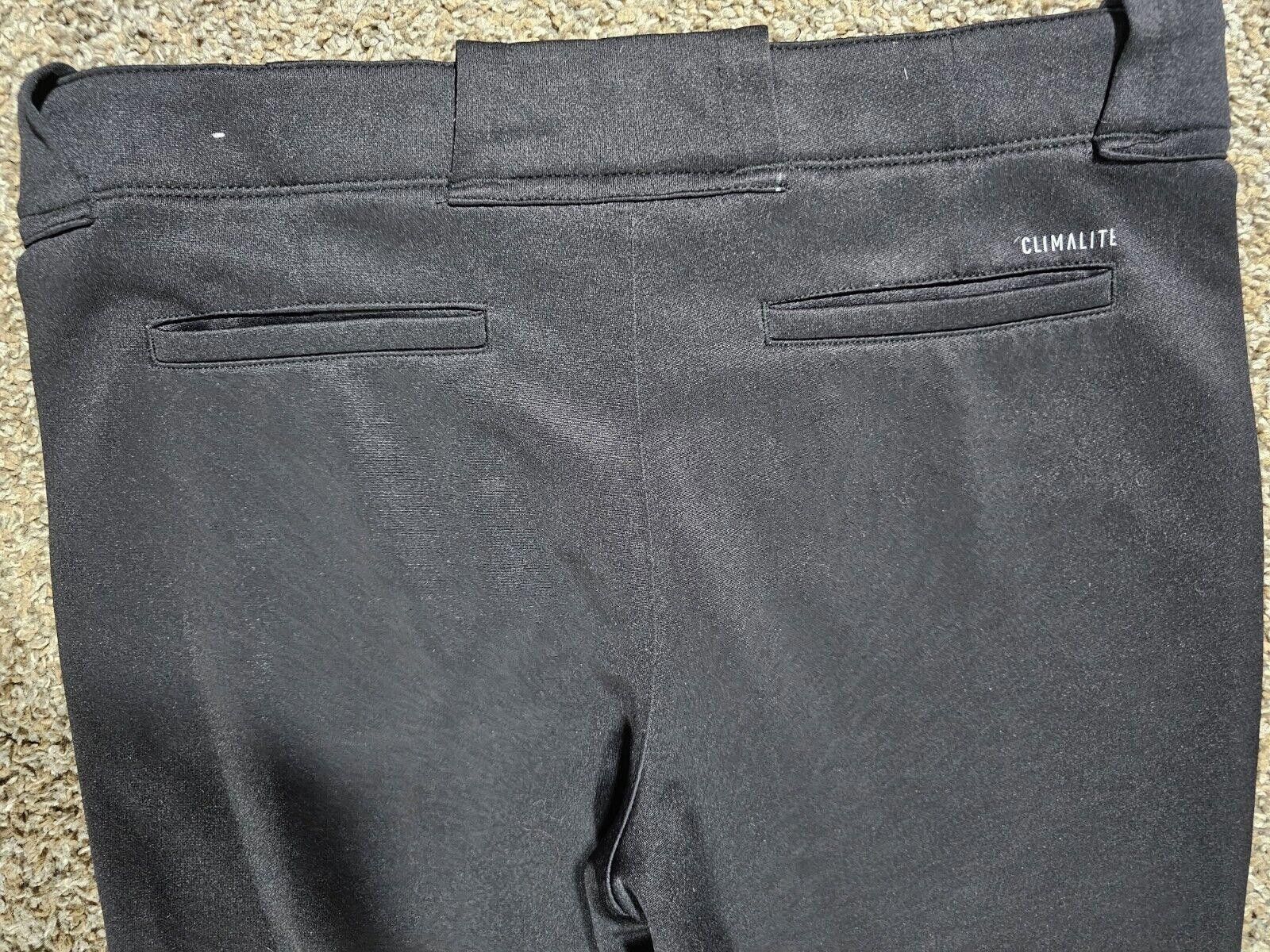 Adidas Adidas Climalite Traditional Baseball Softball Pants Black M Size ONE SIZE - 9 Thumbnail