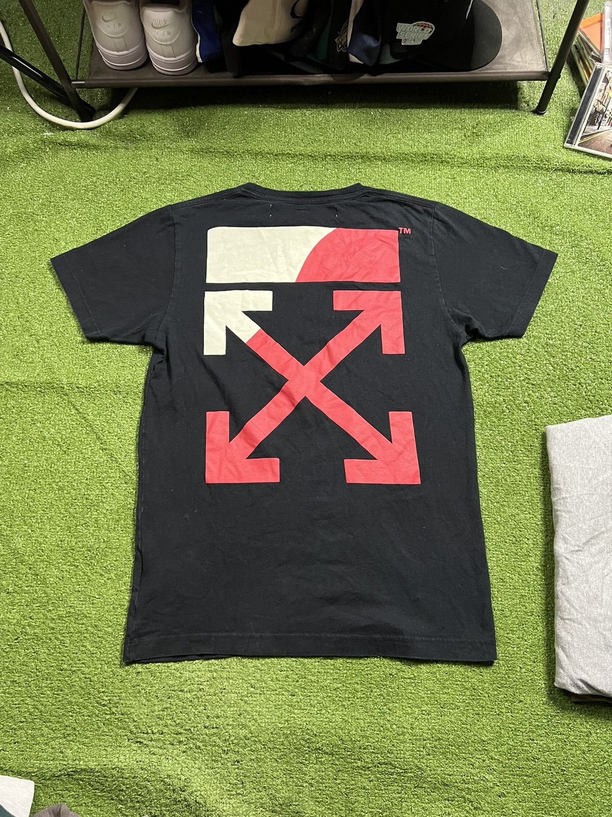 Off white split tee best sale