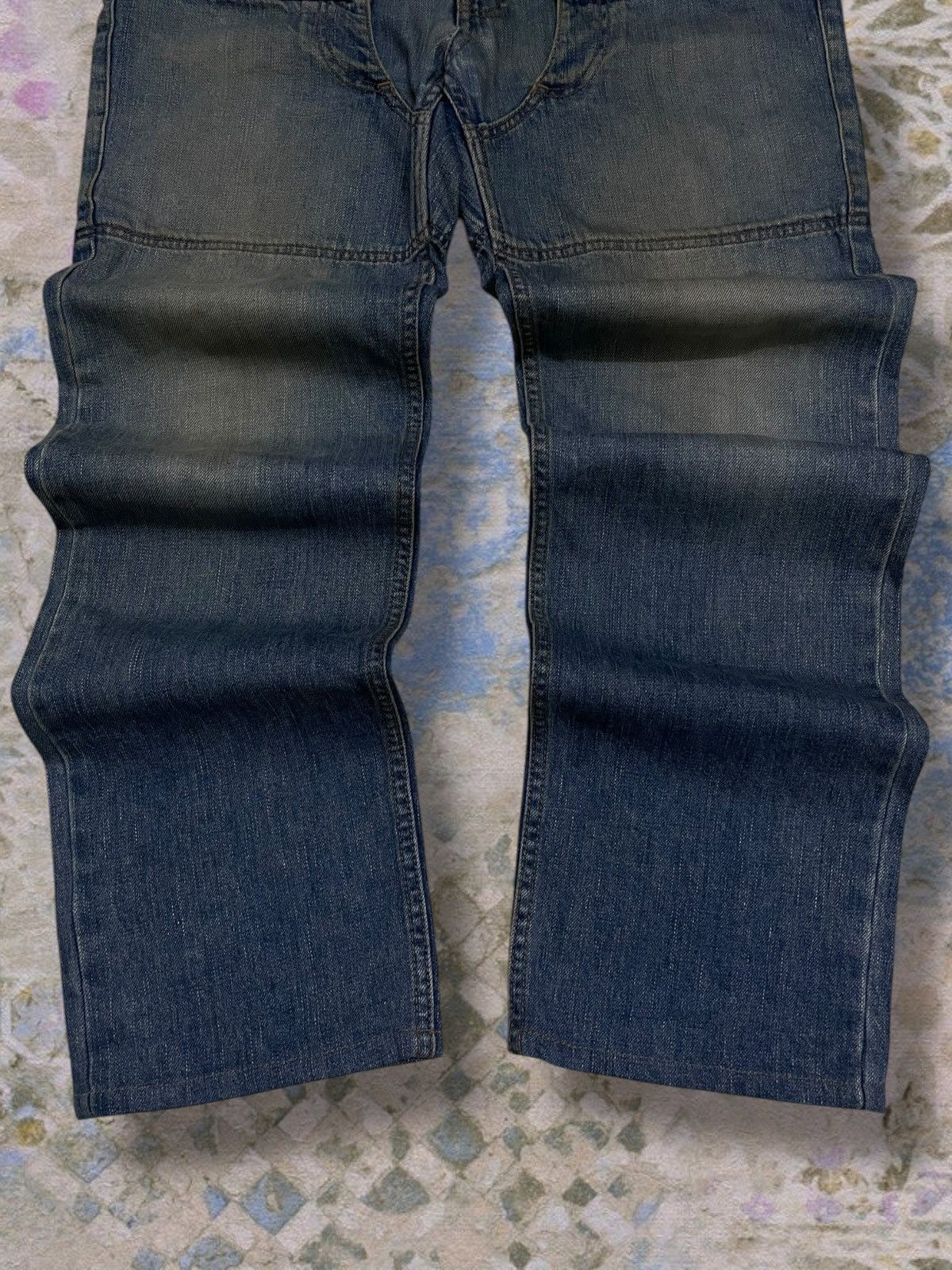 Final Home Vintage 90s Authentic Designer Final Home Double Waist Denim Size US 33 - 3 Thumbnail