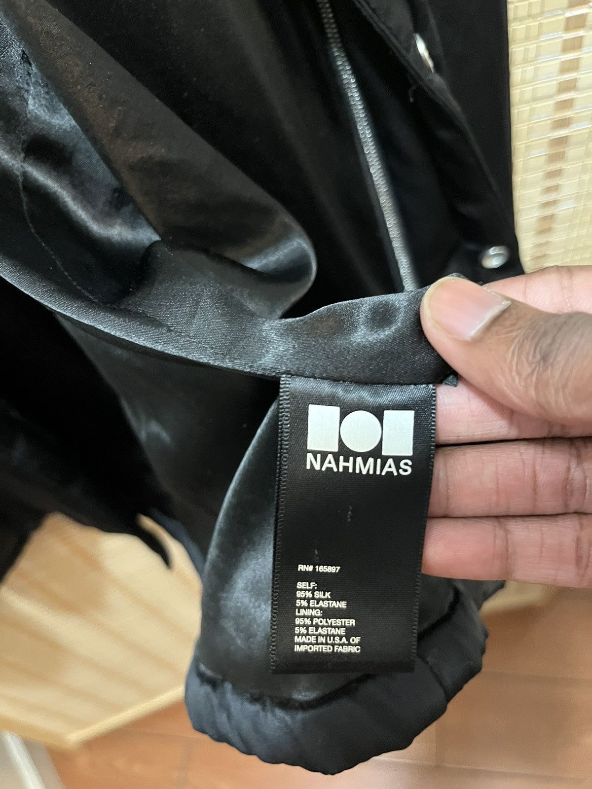 Nahmias Nahmias silk bomber jacket rare Size US L / EU 52-54 / 3 - 6 Thumbnail