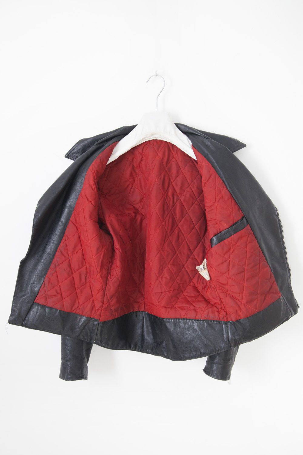 Vintage Vintage 1980's waxed coton faux leather perfecto jacket Size US S / EU 44-46 / 1 - 8 Thumbnail