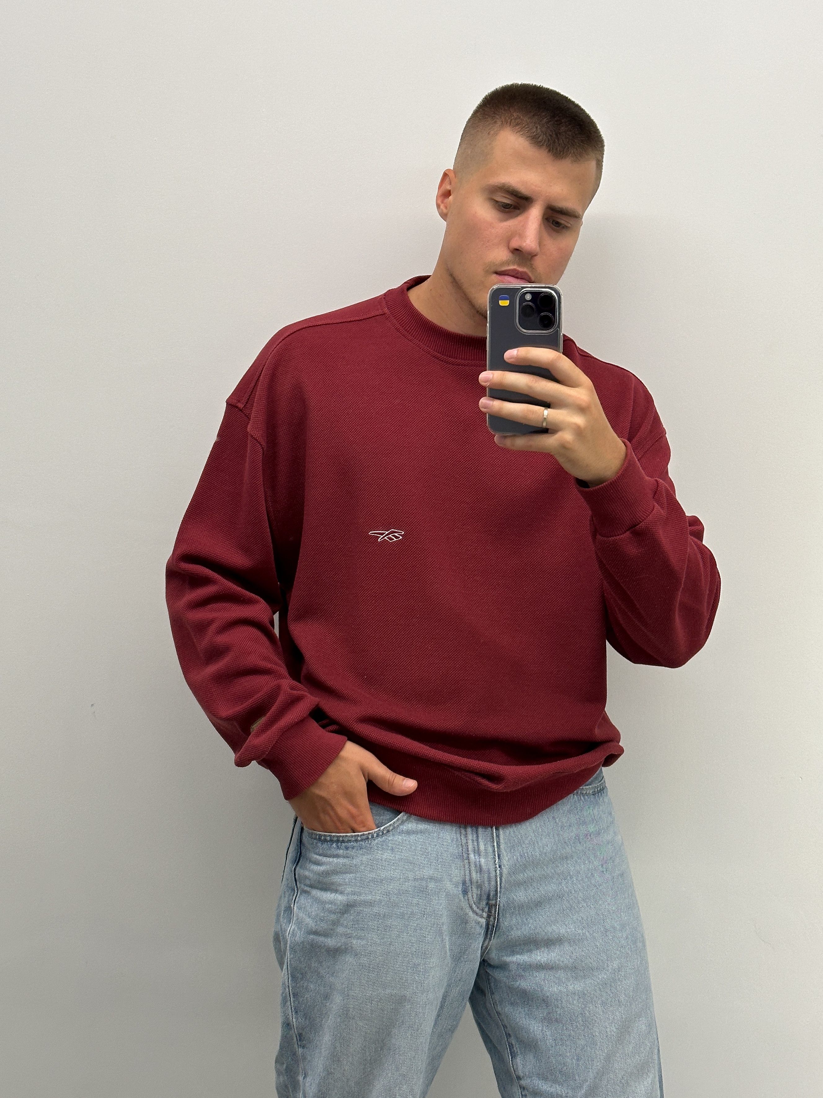 Reebok Vintage Reebok Logo Sweatshirt 90s Oversized Size US L / EU 52-54 / 3 - 1 Thumbnail