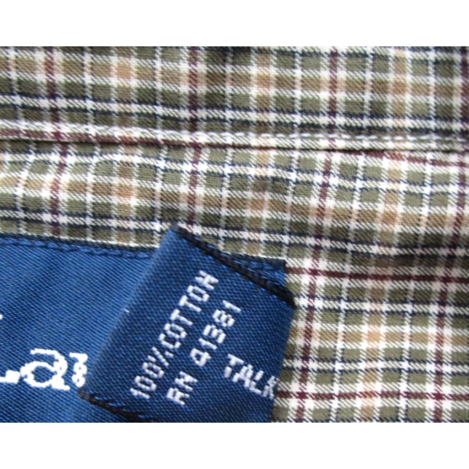 Ralph Lauren VINTAGE Ralph Lauren Shirt Mens 2XB Green Check Button Up Classic Pony Shirt Size US XXL / EU 58 / 5 - 4 Thumbnail