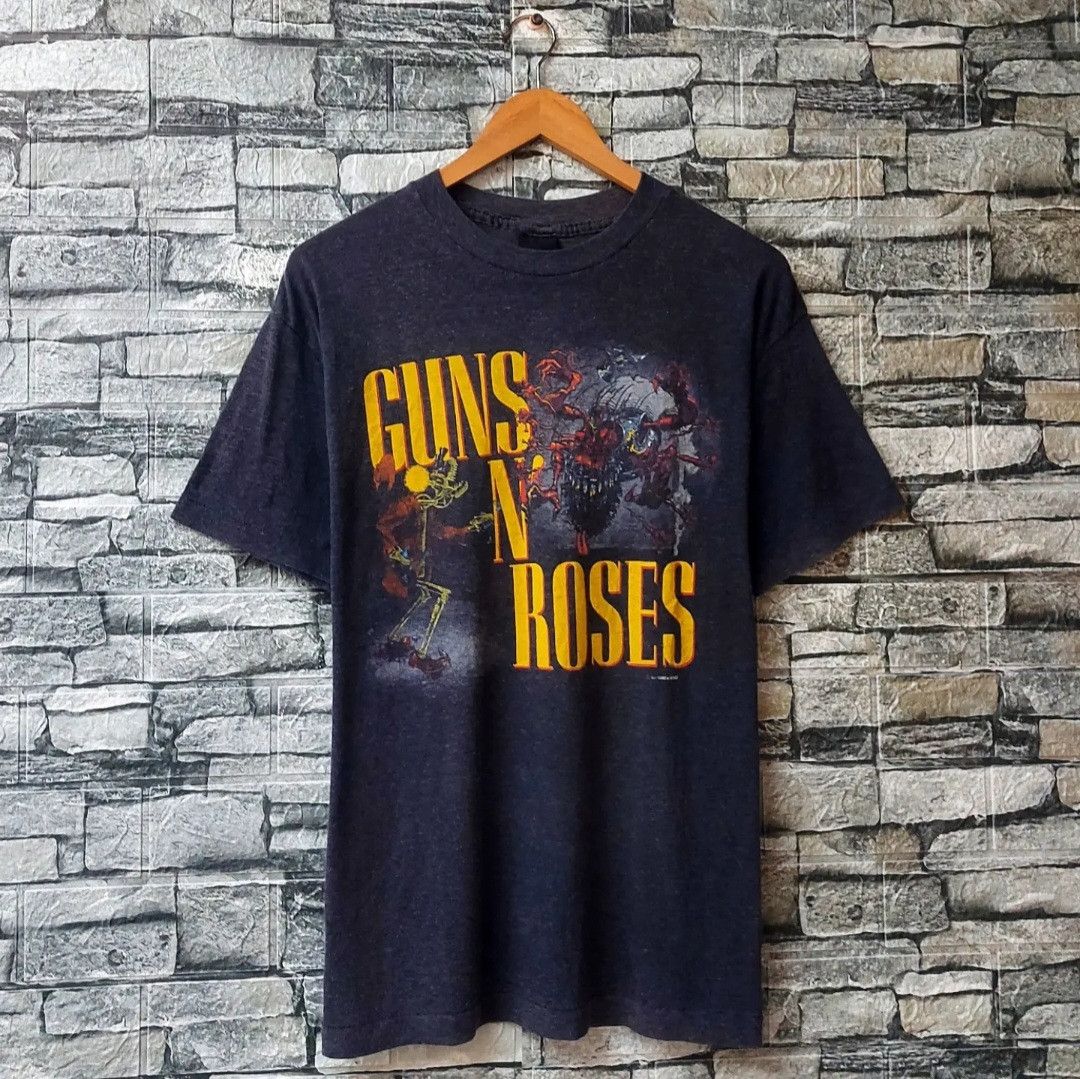 Band Tees 🔥RARE FIND🔥Vintage 80s Guns N Roses Was Here Tour Size US M / EU 48-50 / 2 - 1 Thumbnail