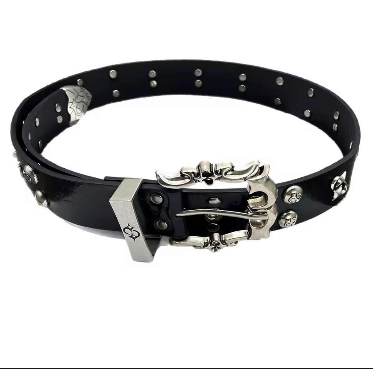 Other Y2K Fashion Design Retro Silver Belt Rock Punk Belt Size ONE SIZE - 1 Thumbnail