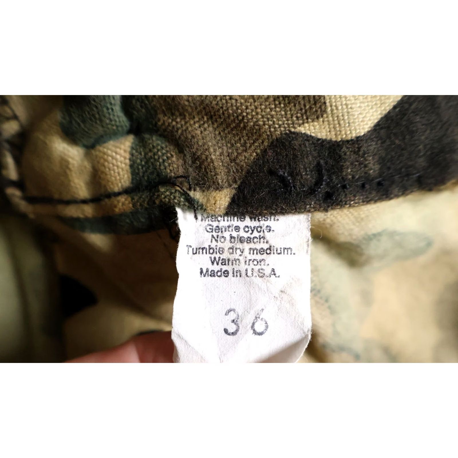 Vintage VINTAGE Cabela's Camouflage Flannel Pants Mens 34 x 27 Frogskin 80s 90s Cargo Workwear Regular Cotton Green"} Size US 34 / EU 50 - 4 Thumbnail