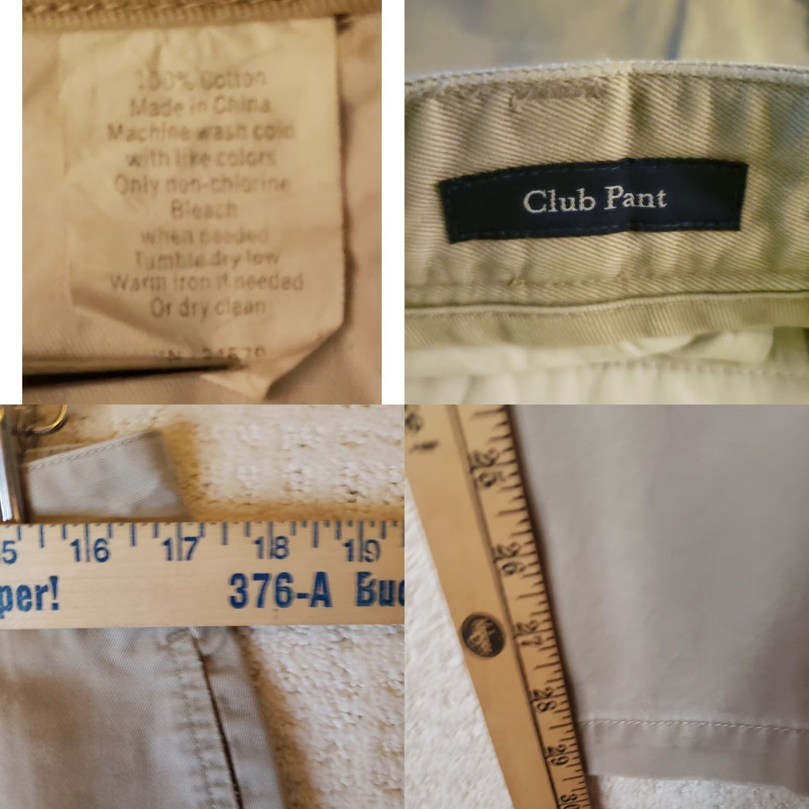 Vineyard Vines Vineyard Vines Club Pant Mens Beige Khaki Chino Classic Fit Pants Size 34X30 Size US 34 / EU 50 - 9 Thumbnail
