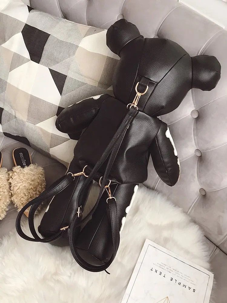Other Black Skeleton Bear Backpack Bag Size ONE SIZE - 7 Thumbnail