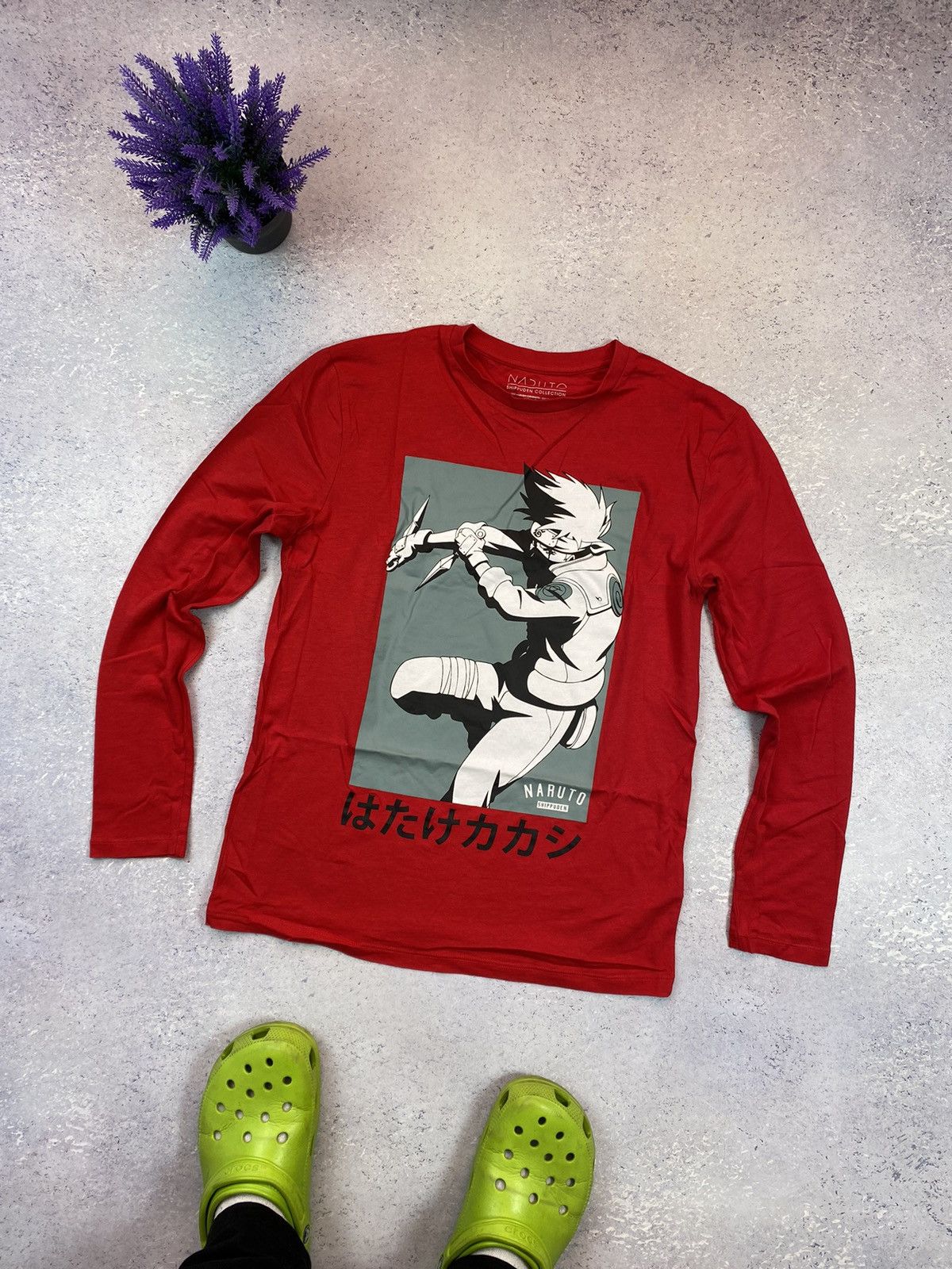Anime Naruto Shippuden Kakashi Hatake Long Sleeve T Shirt Size US M / EU 48-50 / 2 - 1 Thumbnail