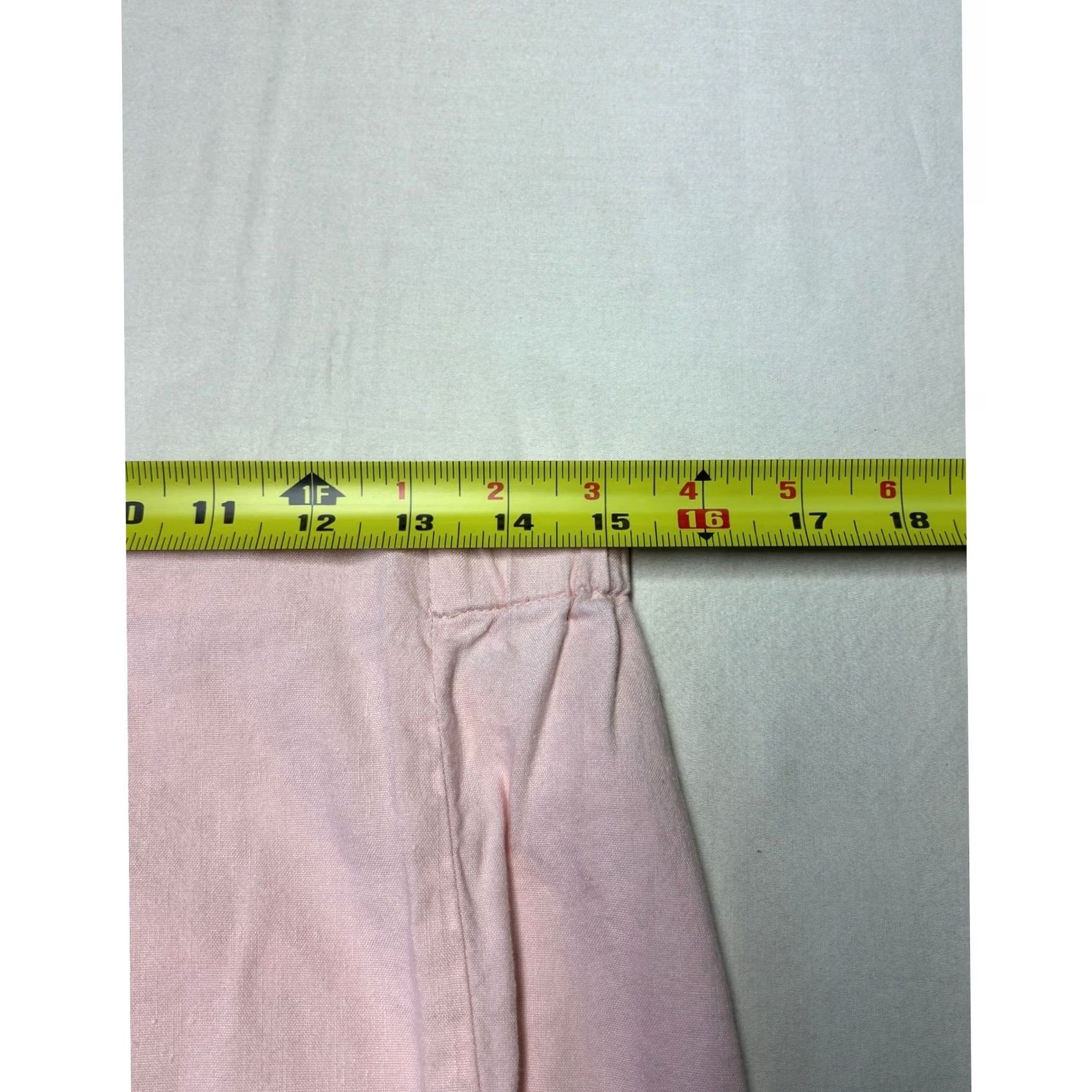 J. Jill J. Jill Linen Stretch Pink Straight Leg Elastic Waist Pants Womens Regular M Inseam 24 Spring Summer Cit Shirt? Size 32" / US 10 / IT 46 - 7 Thumbnail