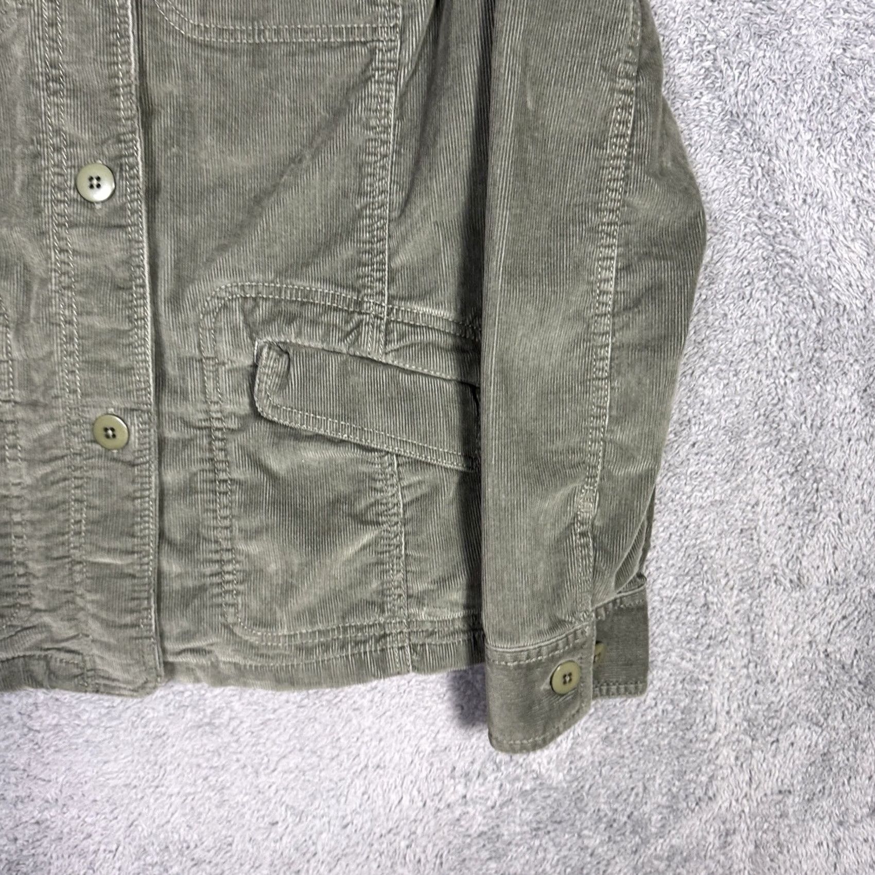Vintage LL Bean Jacket Womens M Corduroy Chore Field Barn Cargo Coat Kennebec 282528 - Fall Style Size M / US 6-8 / IT 42-44 - 3 Thumbnail
