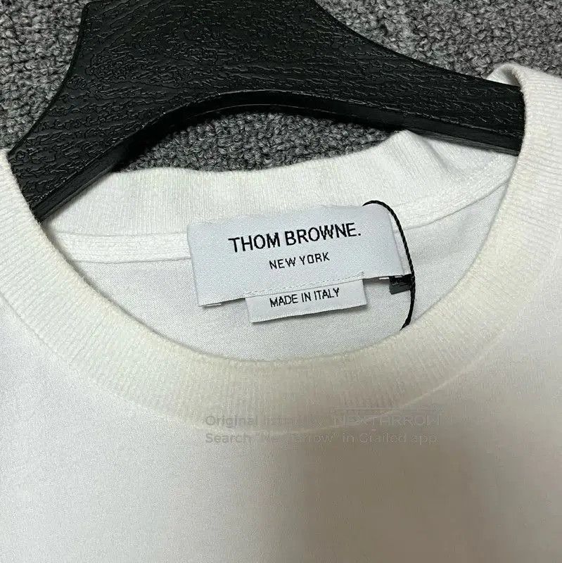 Thom Browne Thom Browne White Cotton Men's T-Shirt . Size US M / EU 48-50 / 2 - 3 Thumbnail