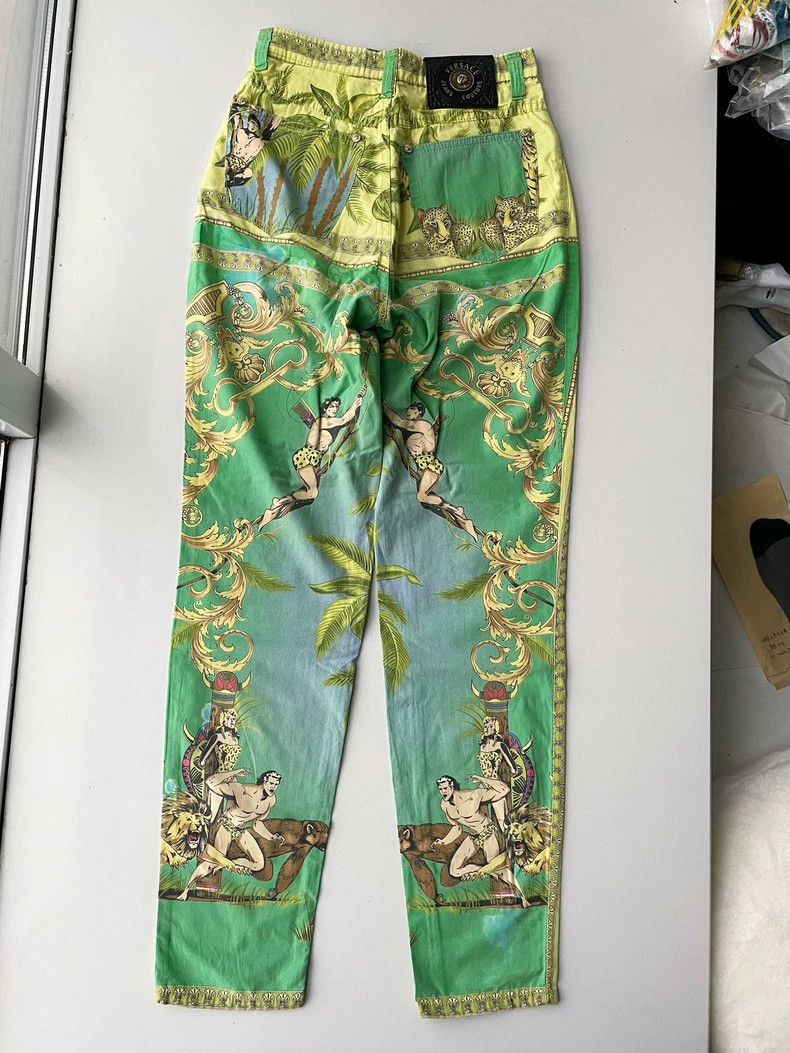 Versace Jungle Print High-Waisted Pants- DMC