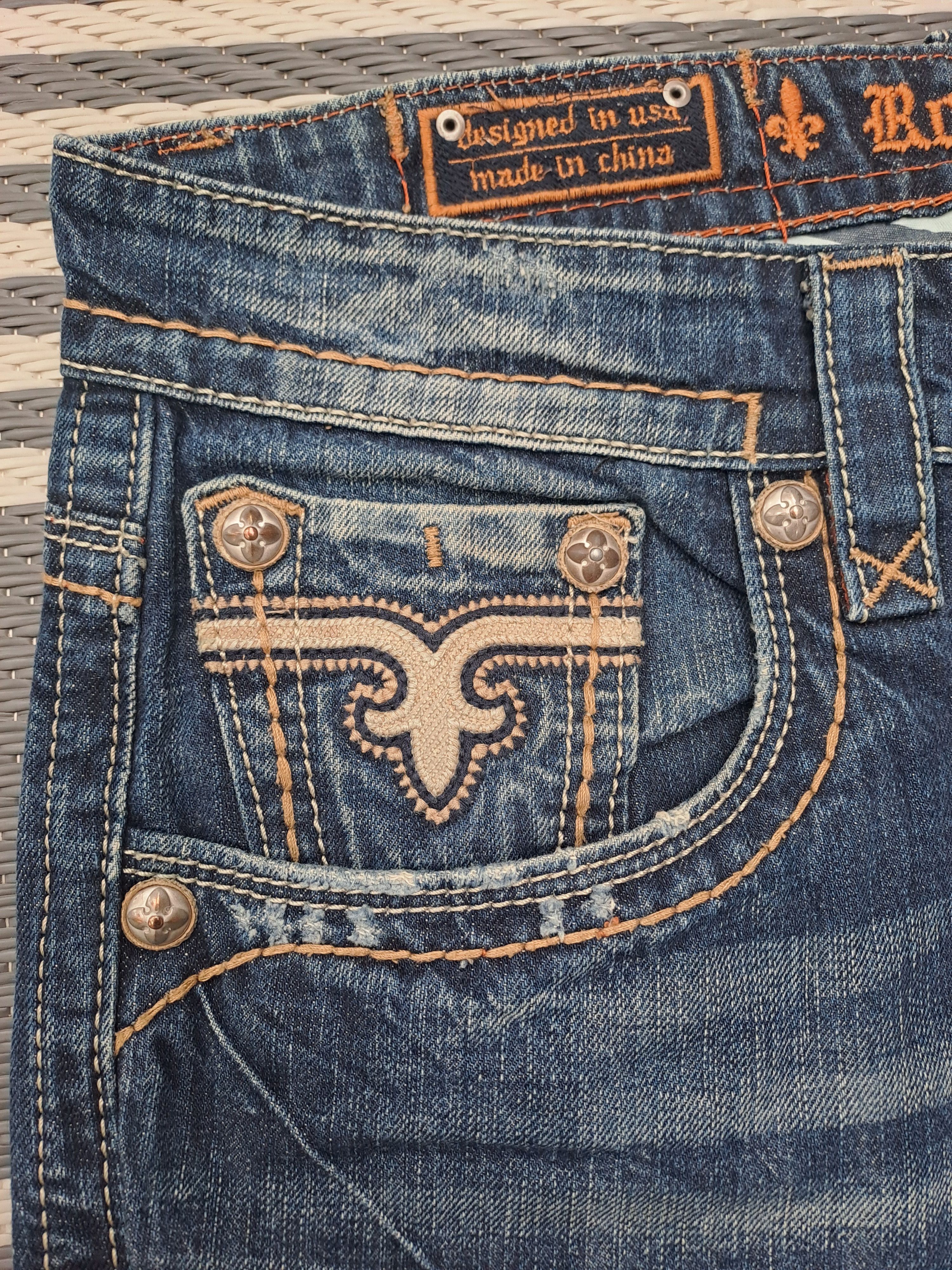 Rock Revival Vintage mens Rock Revival Jayden jeans '36' size Size US 36 / EU 52 - 5 Thumbnail