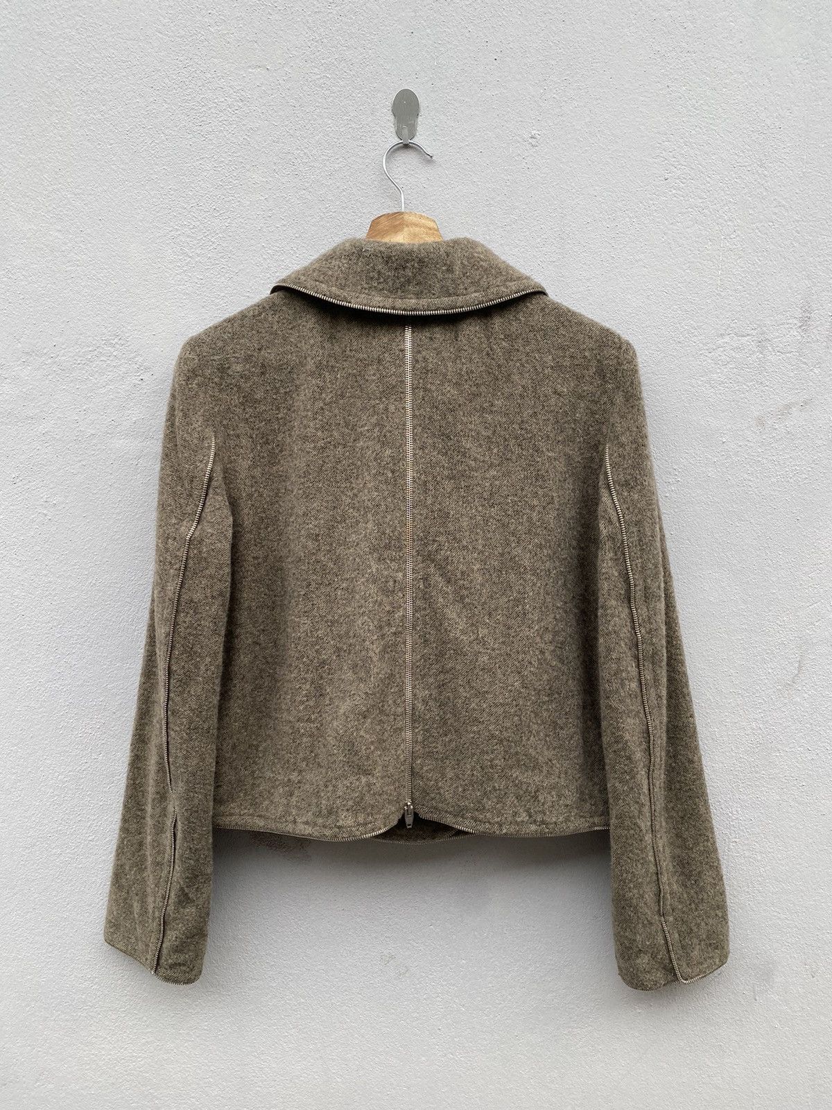 Alexander Wang 💥Archive💥 Alexander Wang Fully Zip Lined Anorak Wool Cropped Size XS / US 0-2 / IT 36-38 - 20 Thumbnail