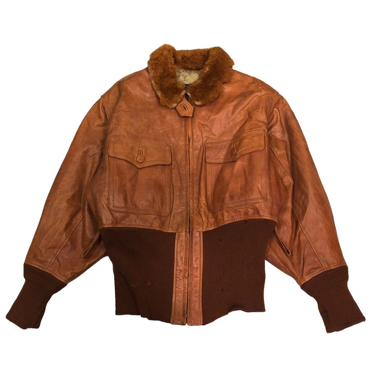 Jean Paul Gaultier 🔥VINTAGE 1989-90 LEATHER JACKET JEAN PAUL GAULTIER CUIR SHOW Size US S / EU 44-46 / 1 - 2 Thumbnail