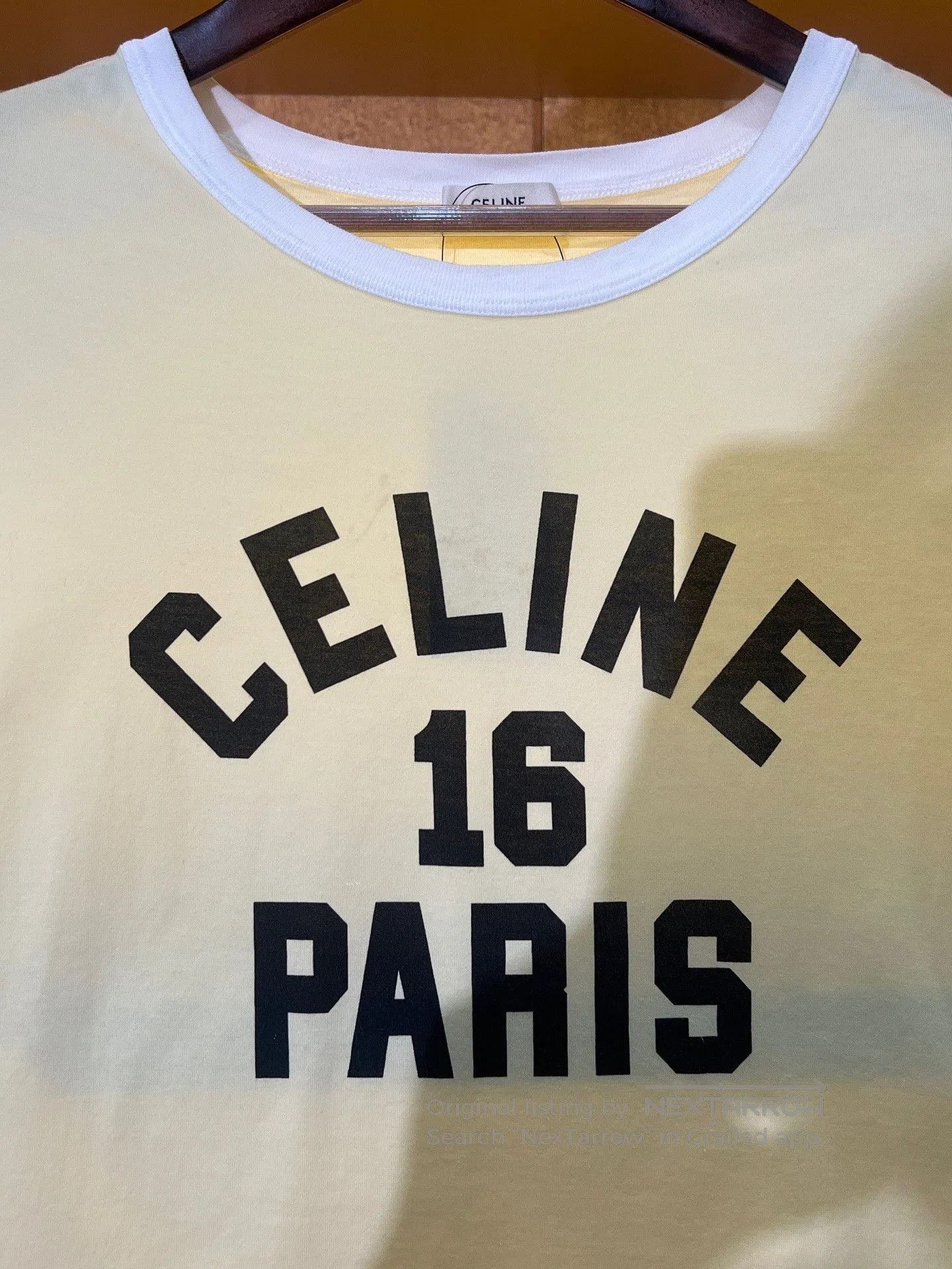Celine Celine Yellow Letter Short-Sleeve. Size M / US 6-8 / IT 42-44 - 3 Thumbnail