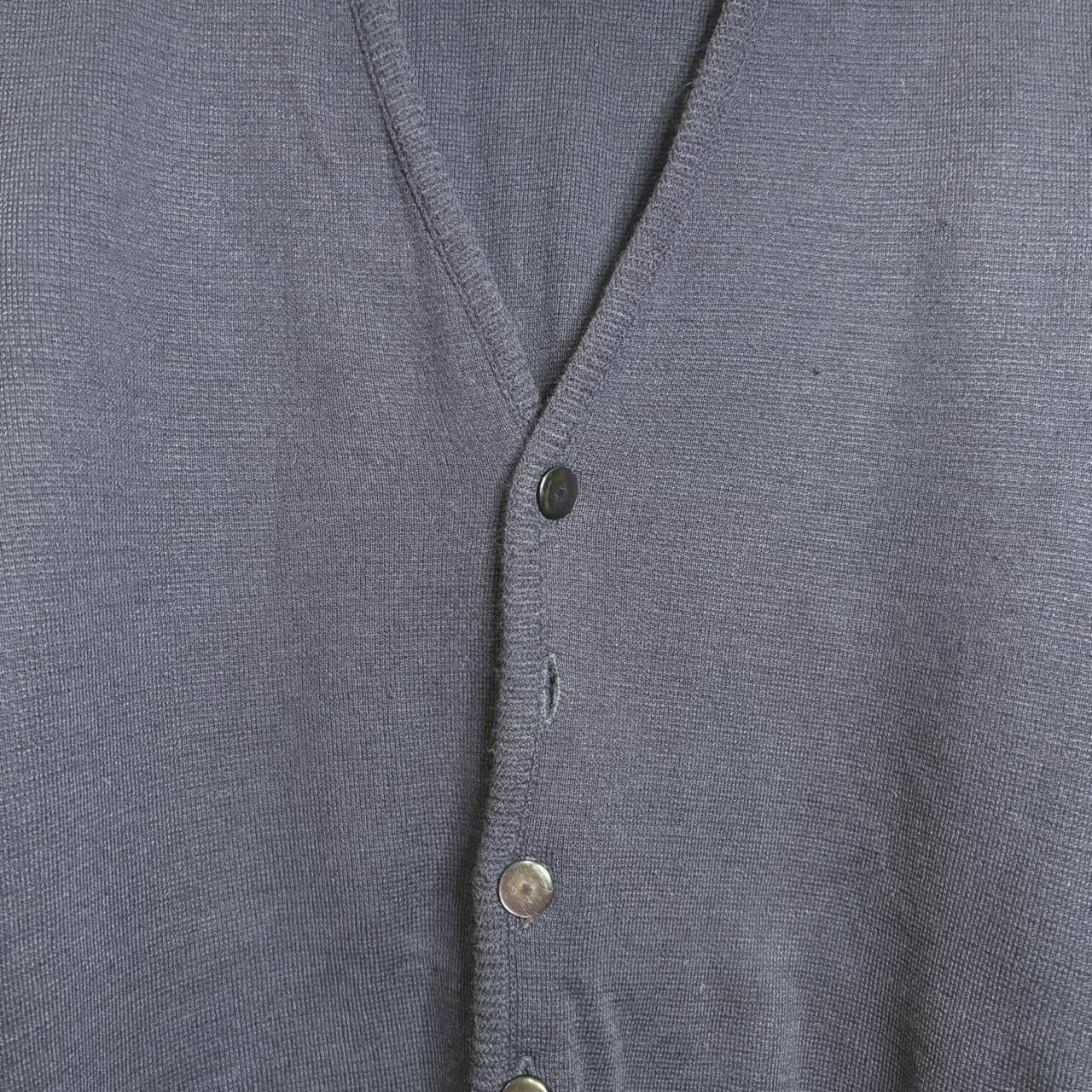 Vintage Vintage 90s Deep Purple Cardigan Sweater Size US M / EU 48-50 / 2 - 2 Thumbnail