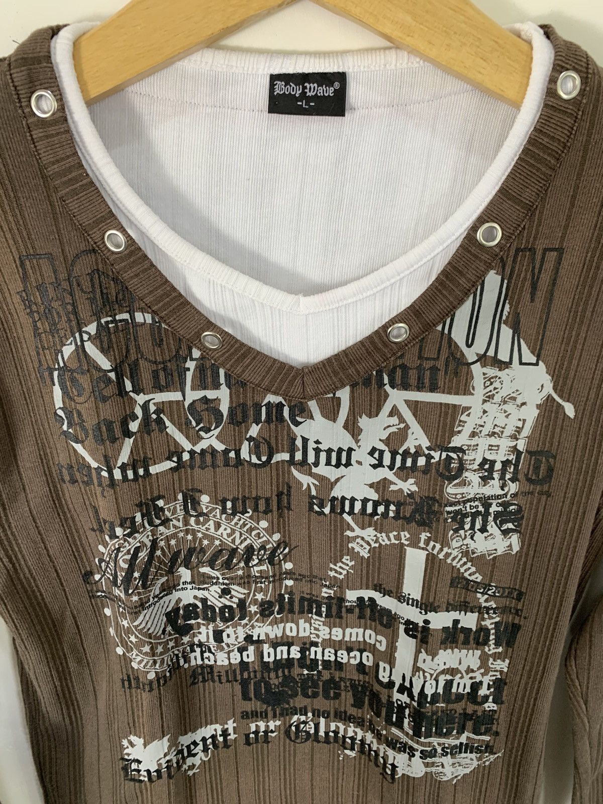 Japanese Brand Lgb style japanese brand poem longsleeve t-shirt Size US L / EU 52-54 / 3 - 8 Thumbnail