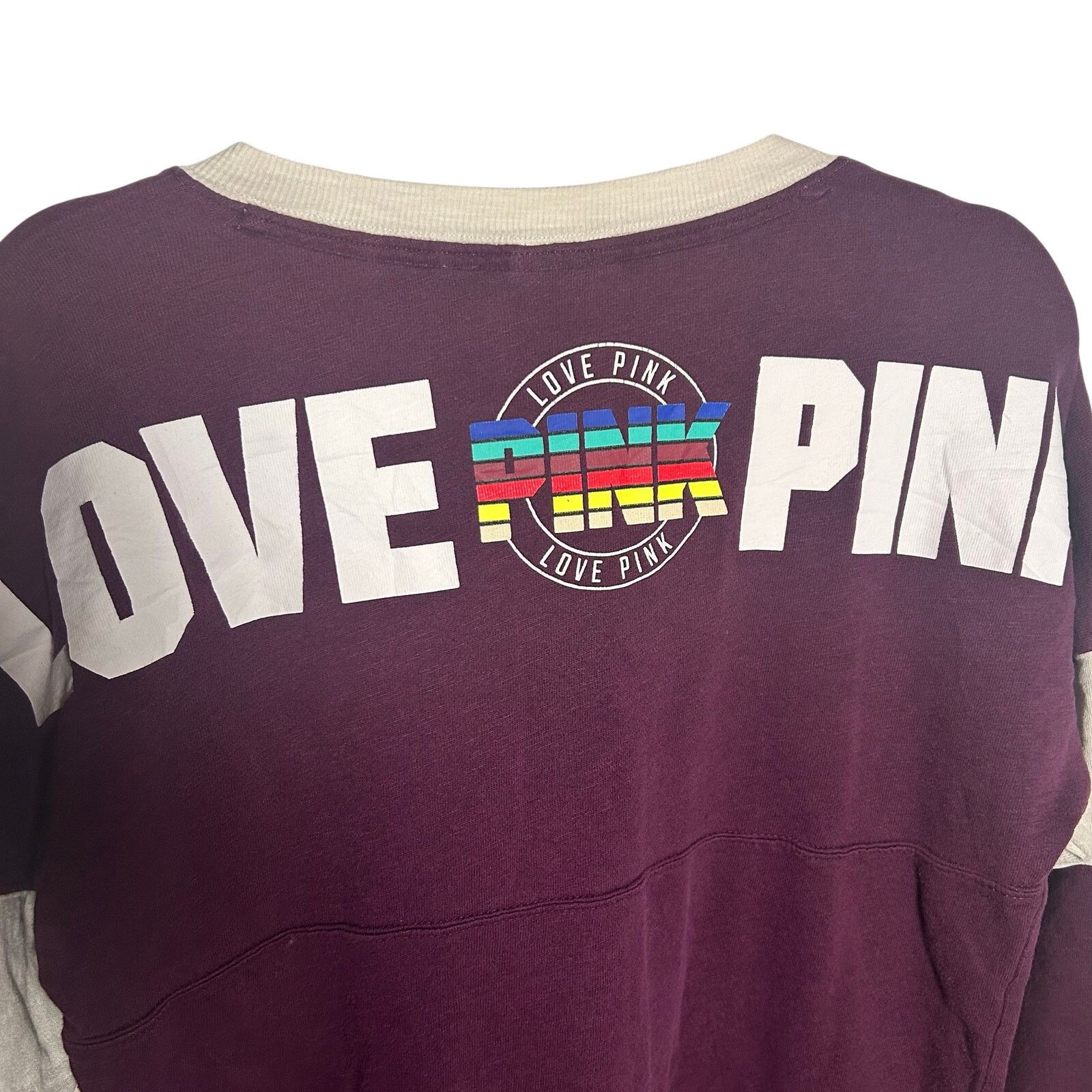 Victoria's Secret PINK Victoria's Secret Maroon Rainbow Spirit XS Loungewear Size XS / US 0-2 / IT 36-38 - 5 Thumbnail