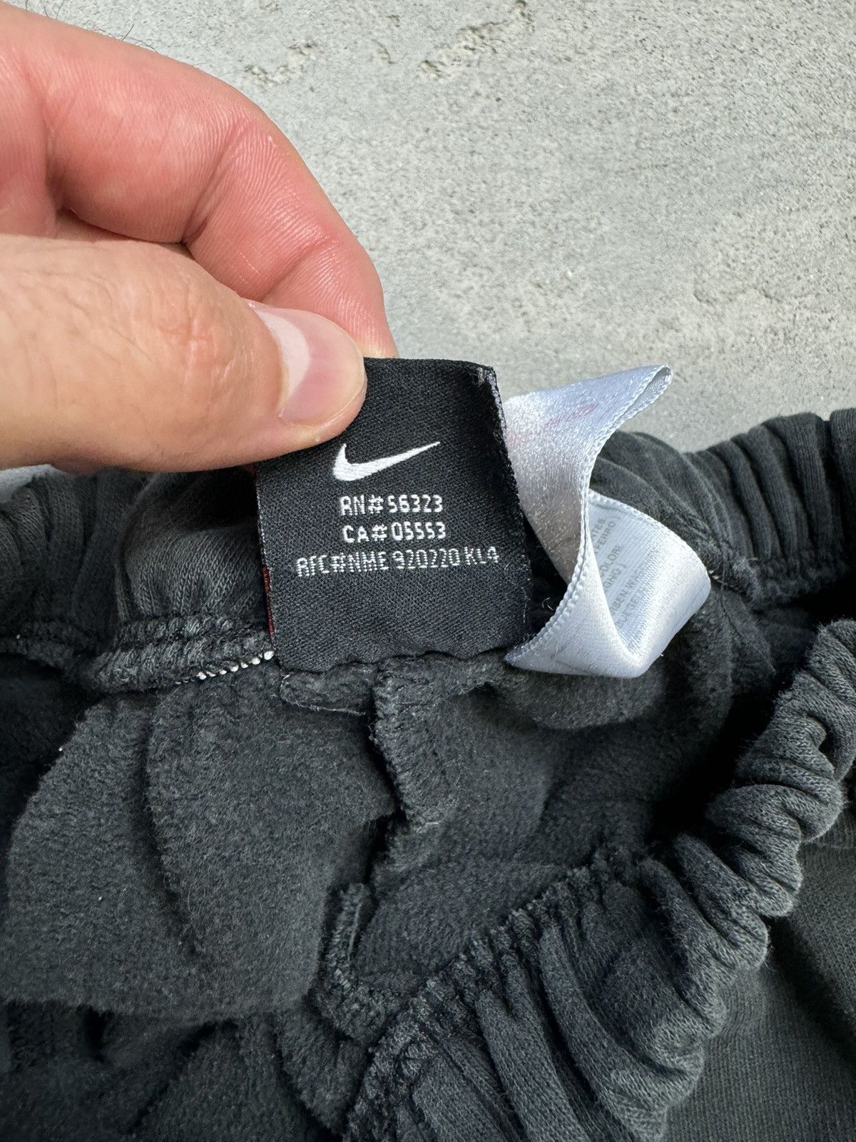 Nike × Vintage Vintage Nike Y2K Cotton Drill Black Sweat Pants Size US 30 / EU 46 - 6 Thumbnail