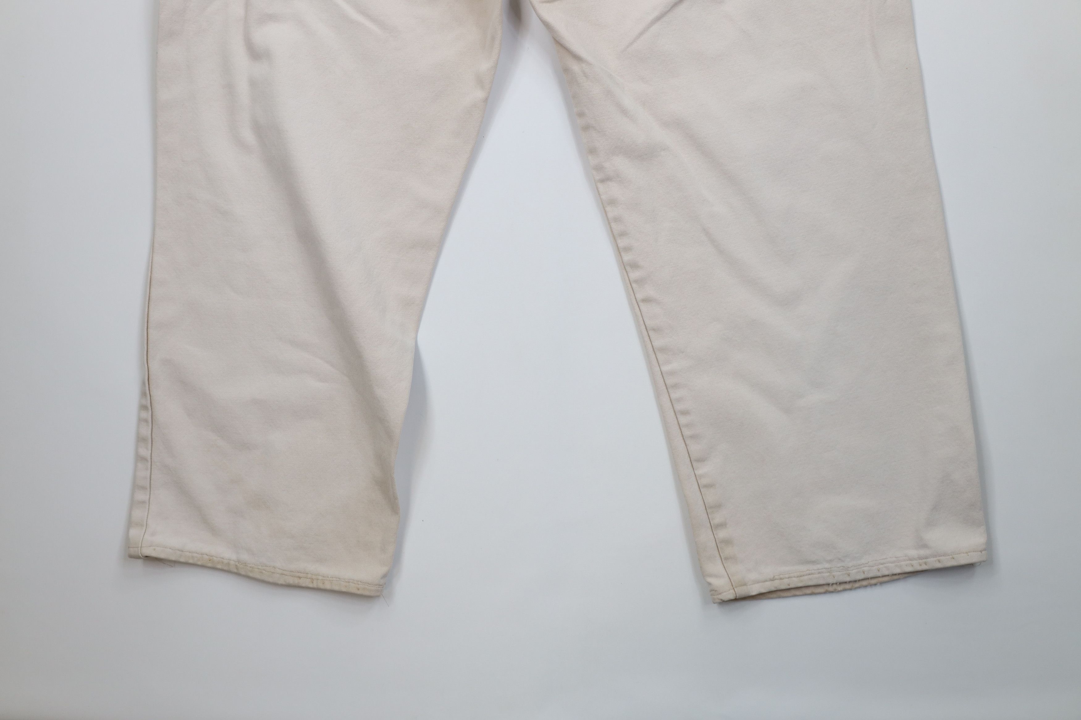 Vintage Vintage 90s Button Fly Canvas Tie Back Pants Brown USA Size US 42 / EU 58 - 16 Thumbnail