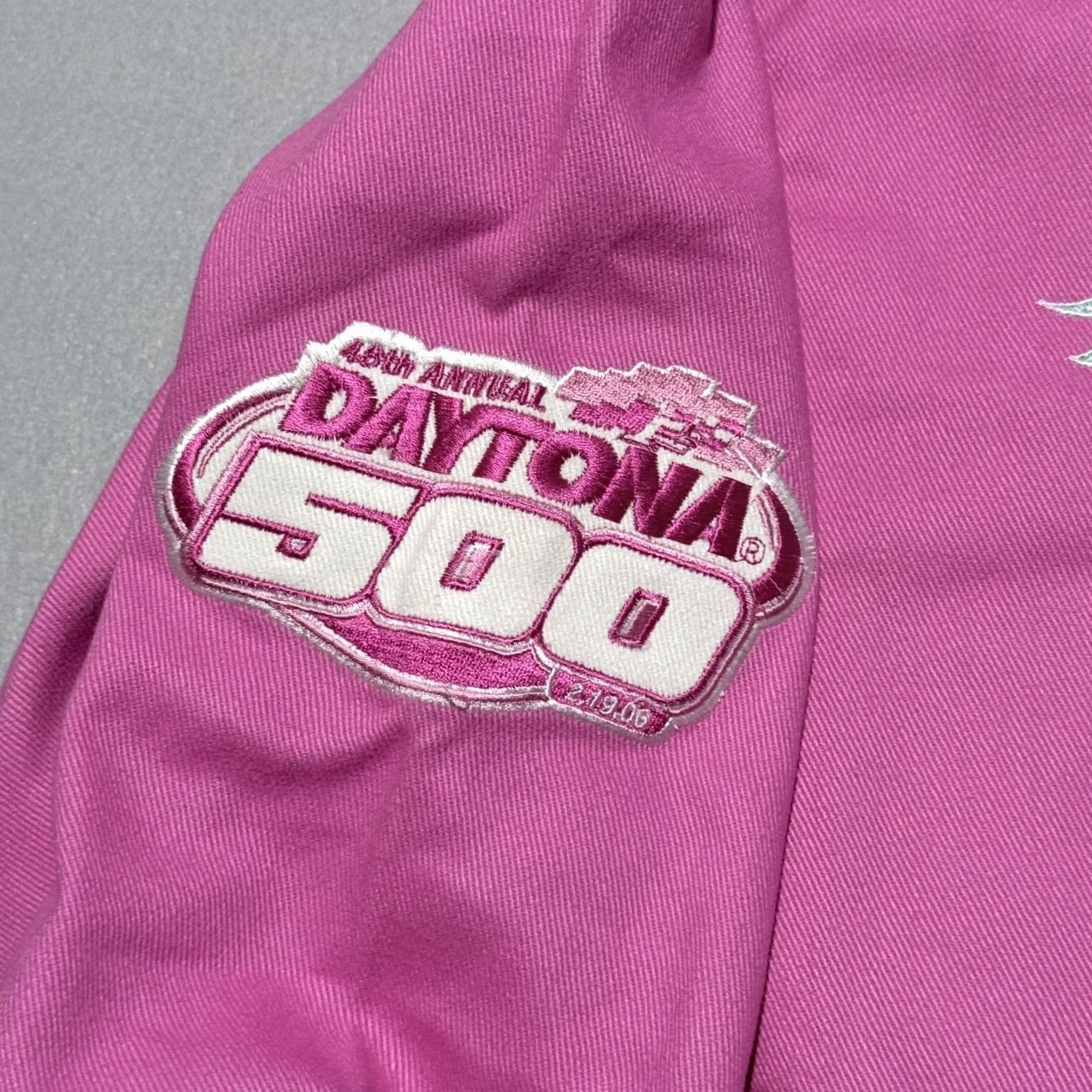 JH Design VINTAGE Disney Princess Daytona 500 JH Design Racing Jacket Pink Women Large NASCAR - Large Size L / US 10 / IT 46 - 6 Thumbnail