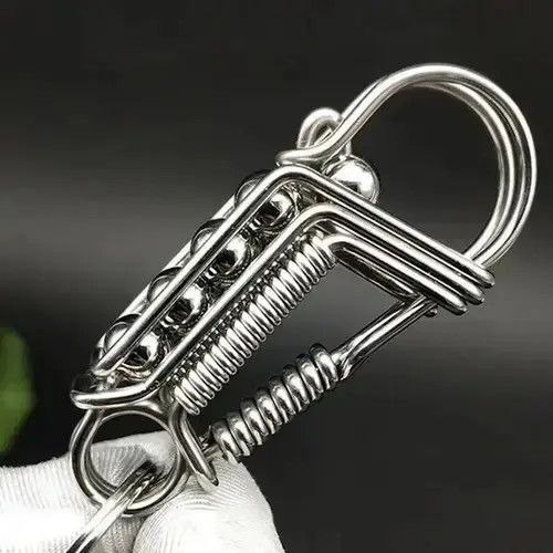 High Sport Stainless steel Handicraft Mechanical KeyRing Size ONE SIZE - 3 Thumbnail