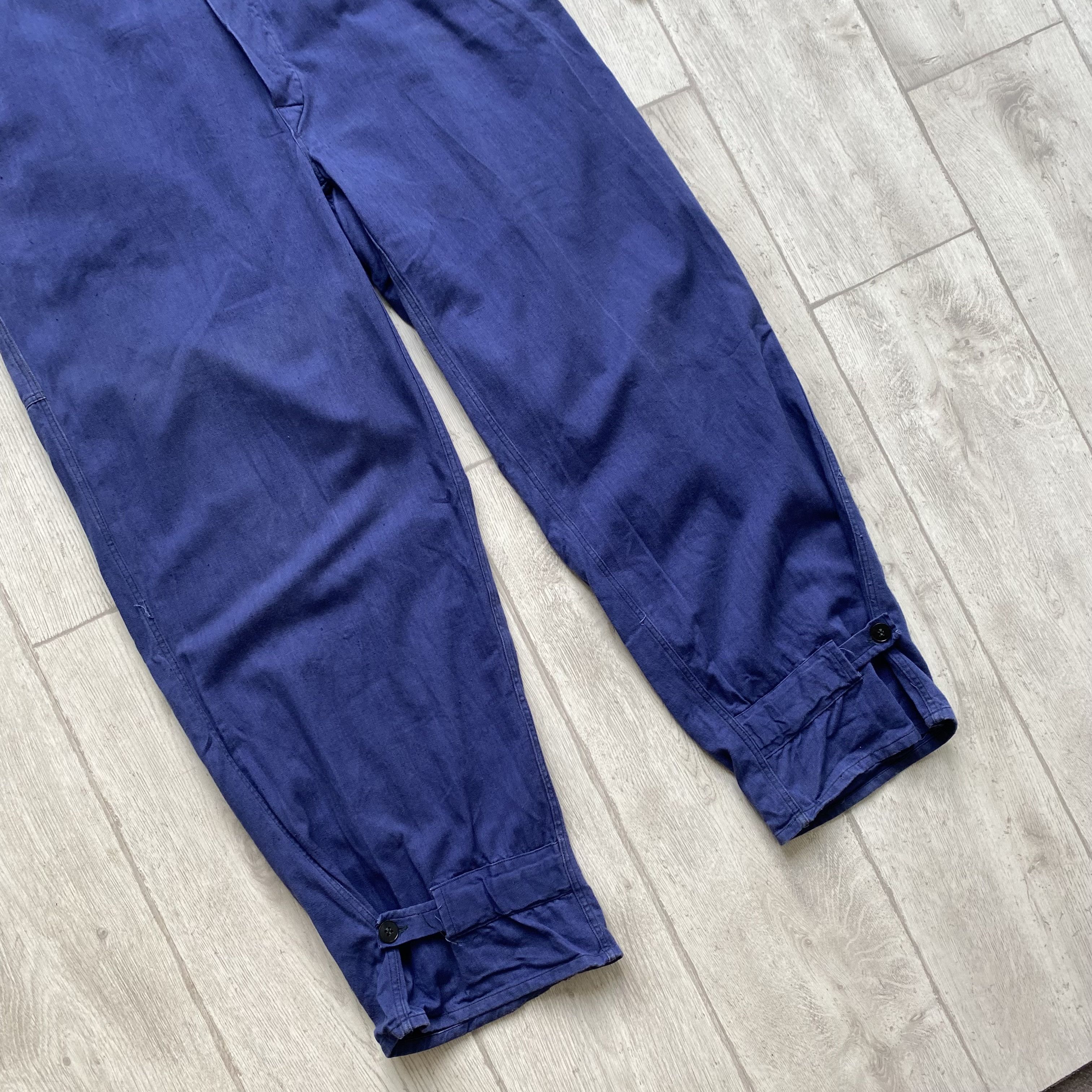 Le Laboureur ⚙️ Vintage 80s Sanfor Faded French Coverall Jumpsuit Vetra Size US 32 / EU 48 - 12 Thumbnail