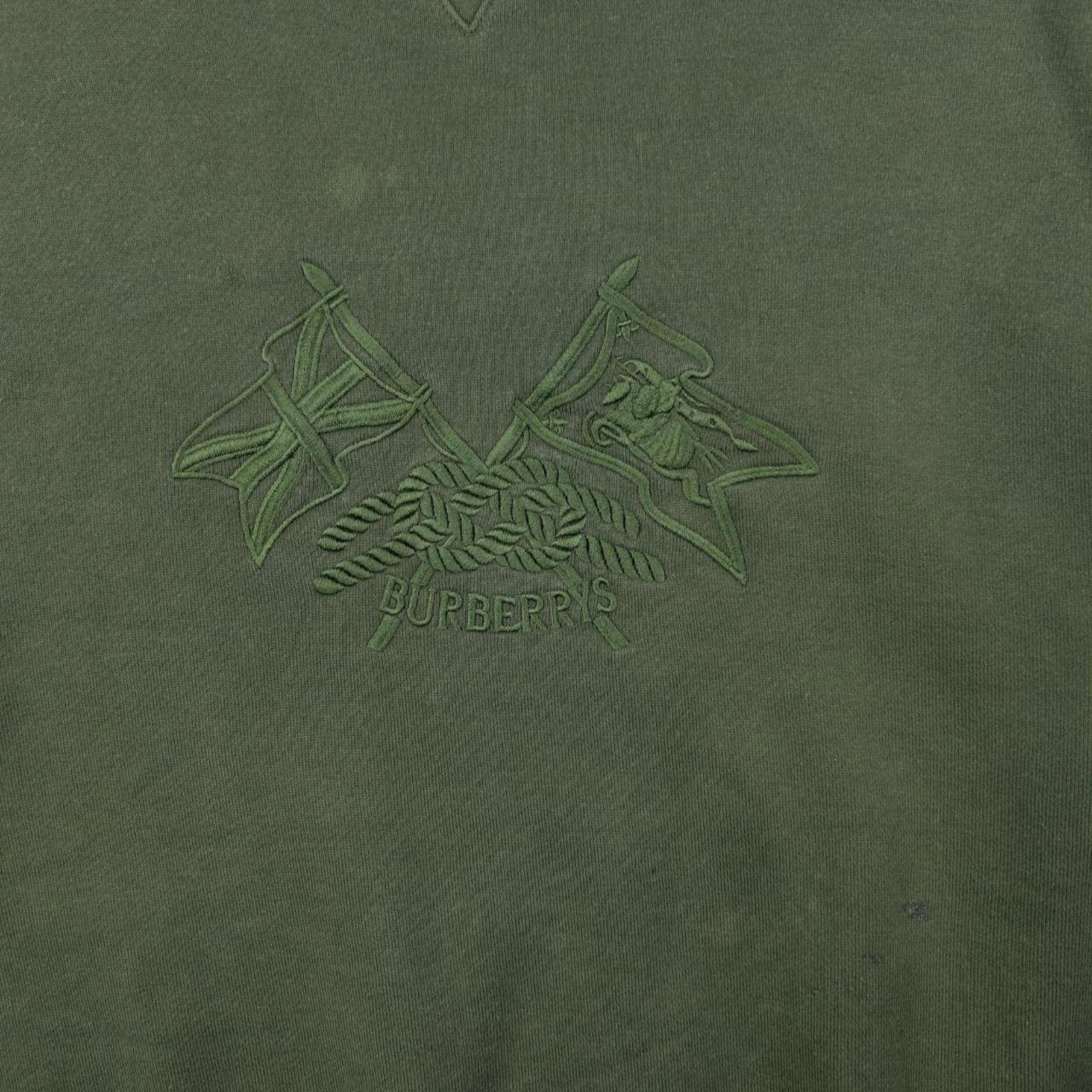 Burberry Vintage 80s Burberry Embroidered Sweatshirt Size S Size US S / EU 44-46 / 1 - 5 Thumbnail