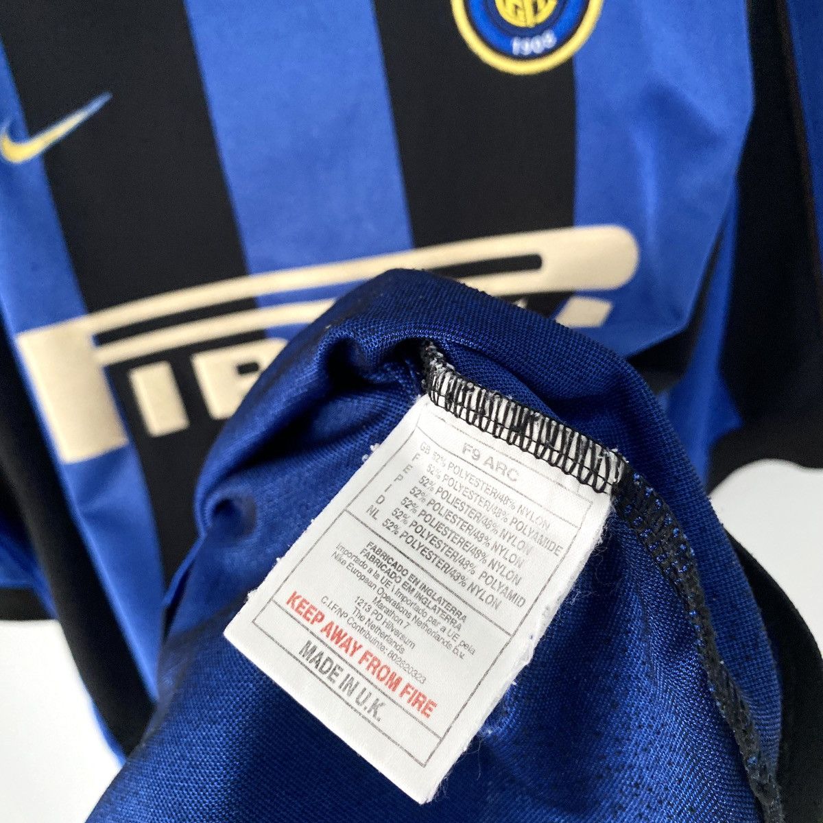 Nike × Vintage 1999 2000 Inter Italy Nike Vintage Home Kit Soccer Jersey FC Size US M / EU 48-50 / 2 - 7 Thumbnail