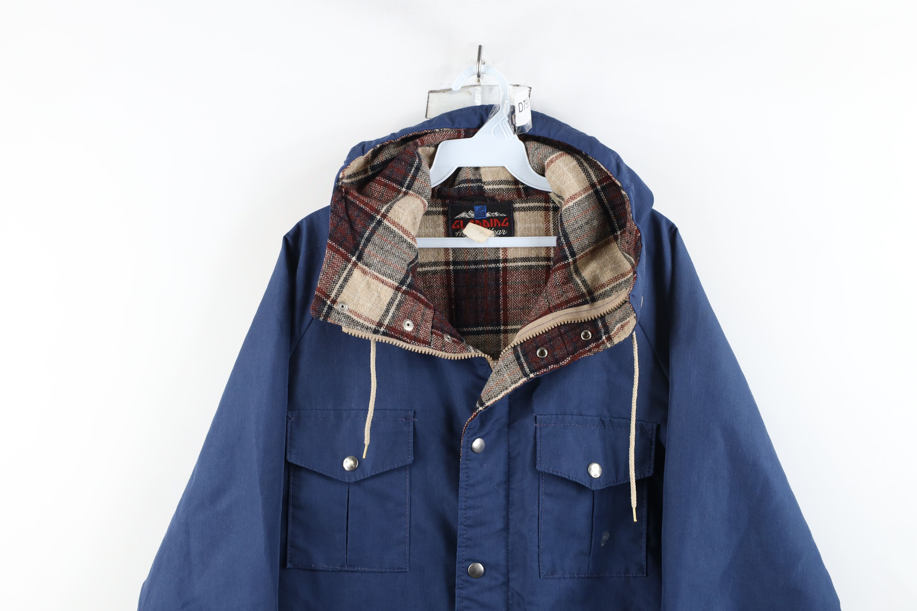 Vintage Vintage 70s Streetwear Wool Tweed Lined Hooded Parka Jacket Size US M / EU 48-50 / 2 - 2 Thumbnail
