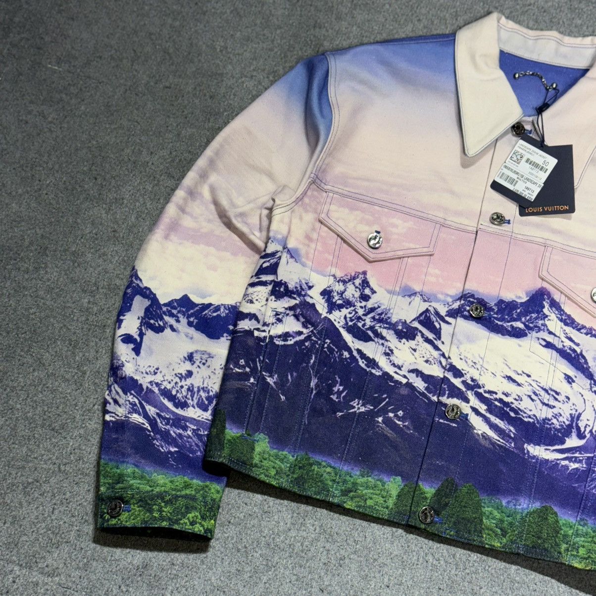 Louis Vuitton Louis Vuitton x Virgil Abloh SS22 Landscape Denim Jacket Size US L / EU 52-54 / 3 - 3 Thumbnail