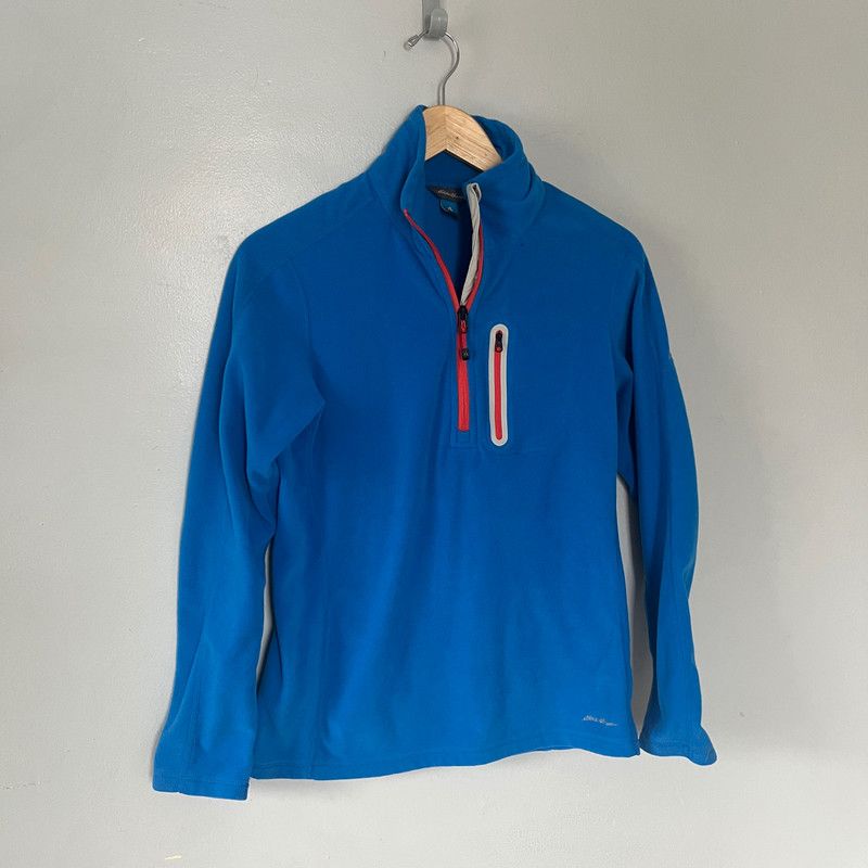 Eddie Bauer Eddie Bauer Women's Bright Blue Fleece Pullover Medium Size M / US 6-8 / IT 42-44 - 2 Thumbnail
