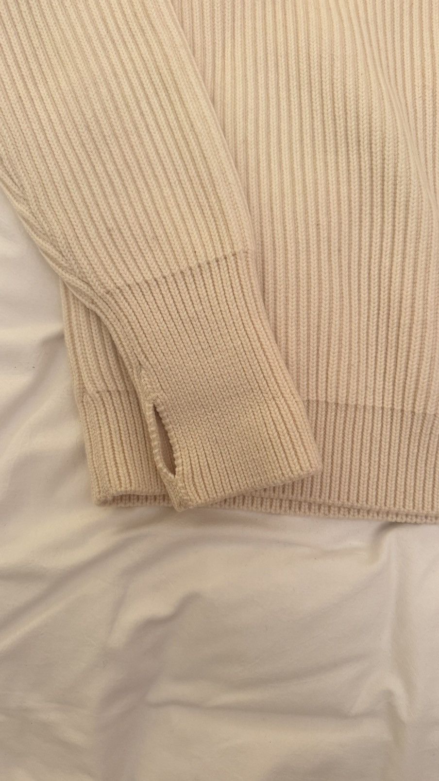 Andersen Andersen Cream chunky wool fisherman knit Size US L / EU 52-54 / 3 - 3 Thumbnail